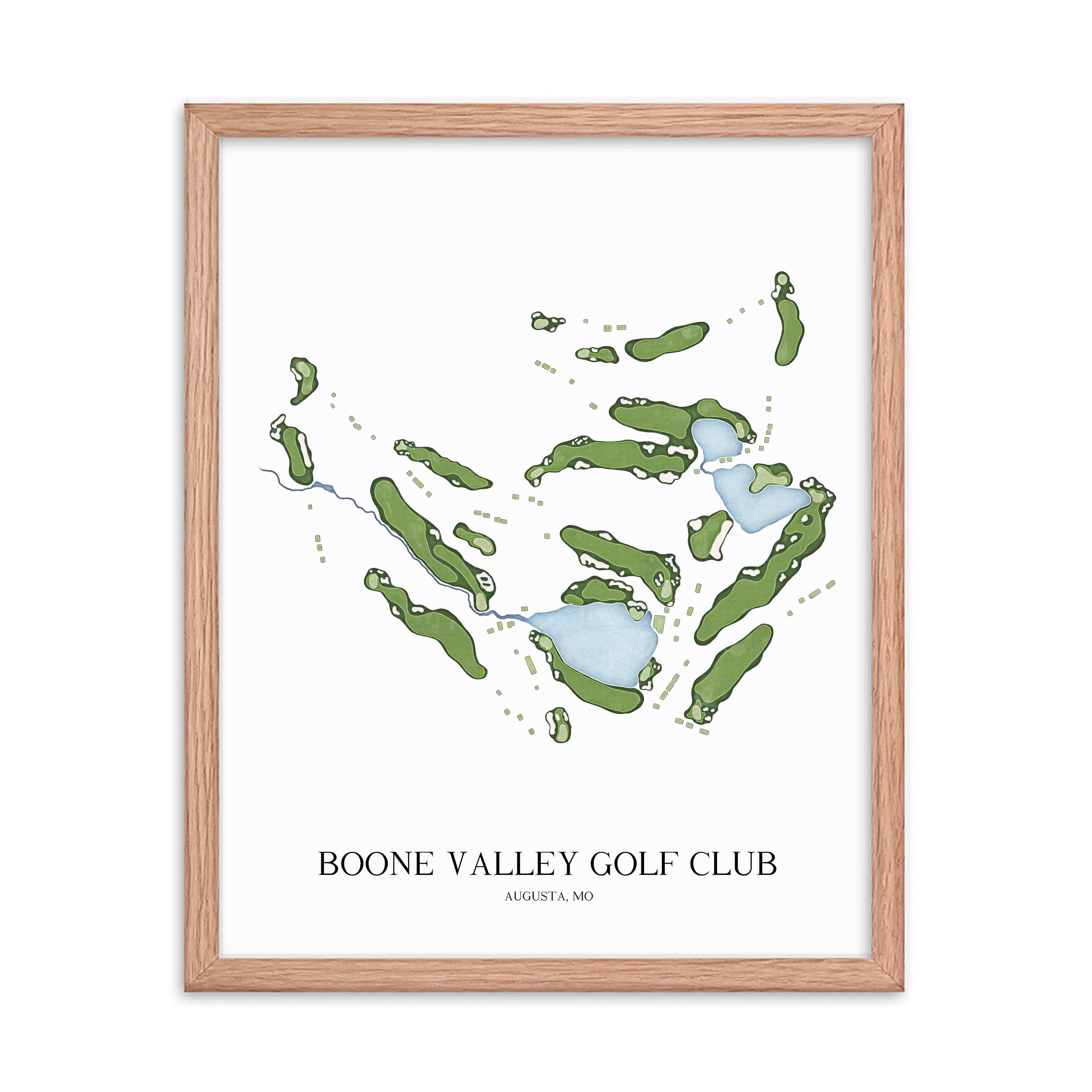 The 19th Hole Golf Shop - Golf Course Prints - Boone Valley Golf Club Golf Course Map Golf Map