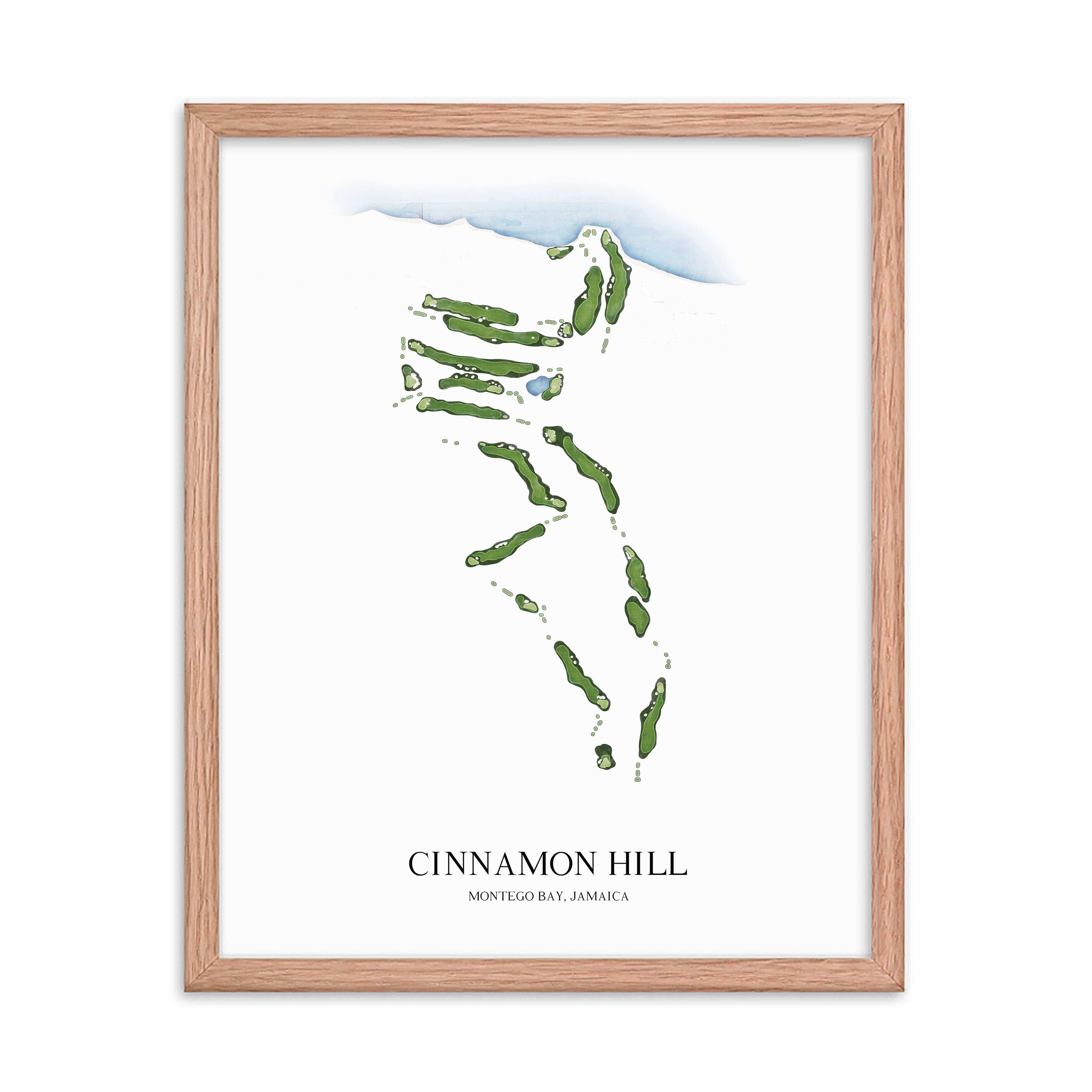 The 19th Hole Golf Shop - Golf Course Prints - Cinnamon Hill Golf Course Map Golf Map