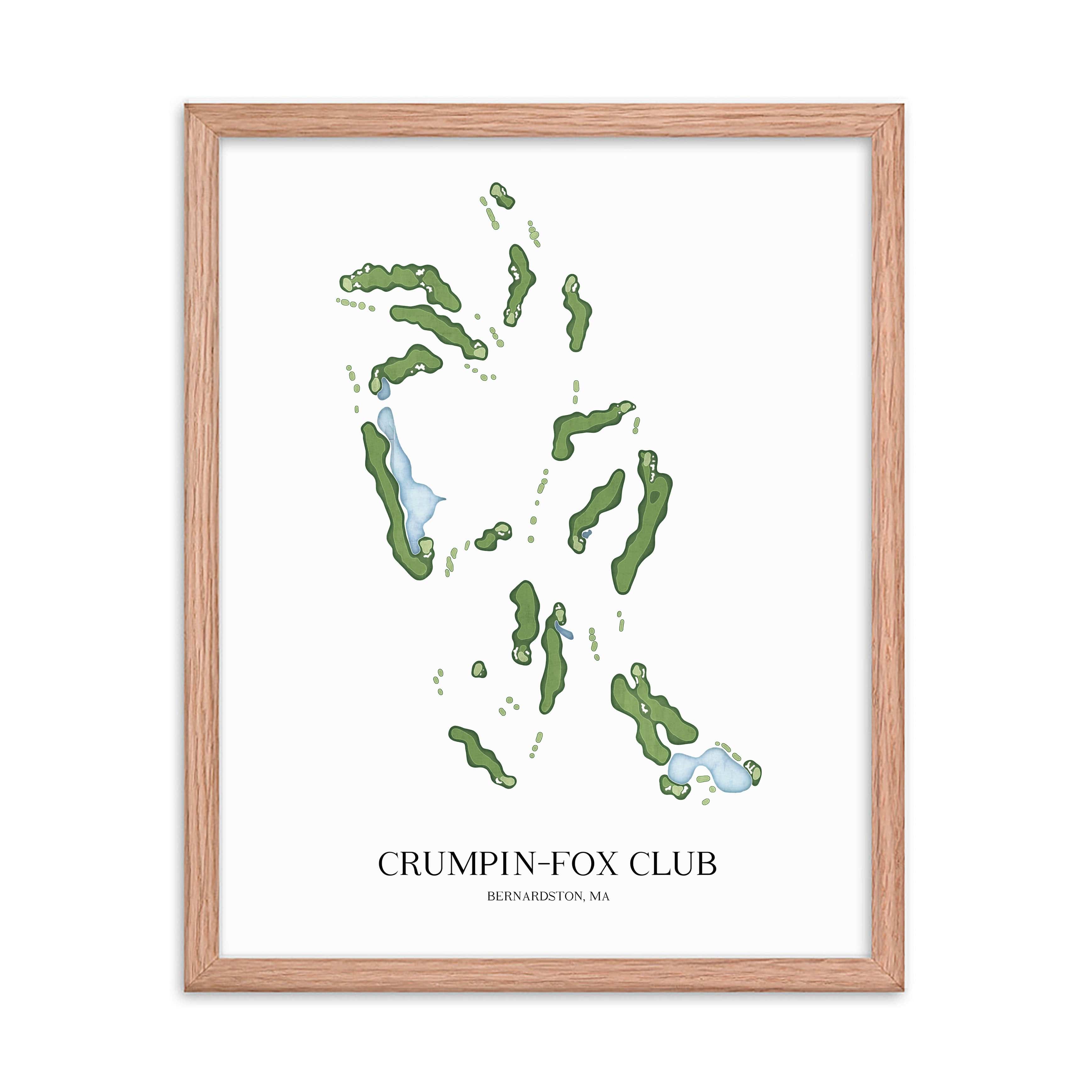 The 19th Hole Golf Shop - Golf Course Prints - Crumpin-Fox Club Golf Course Map Golf Map
