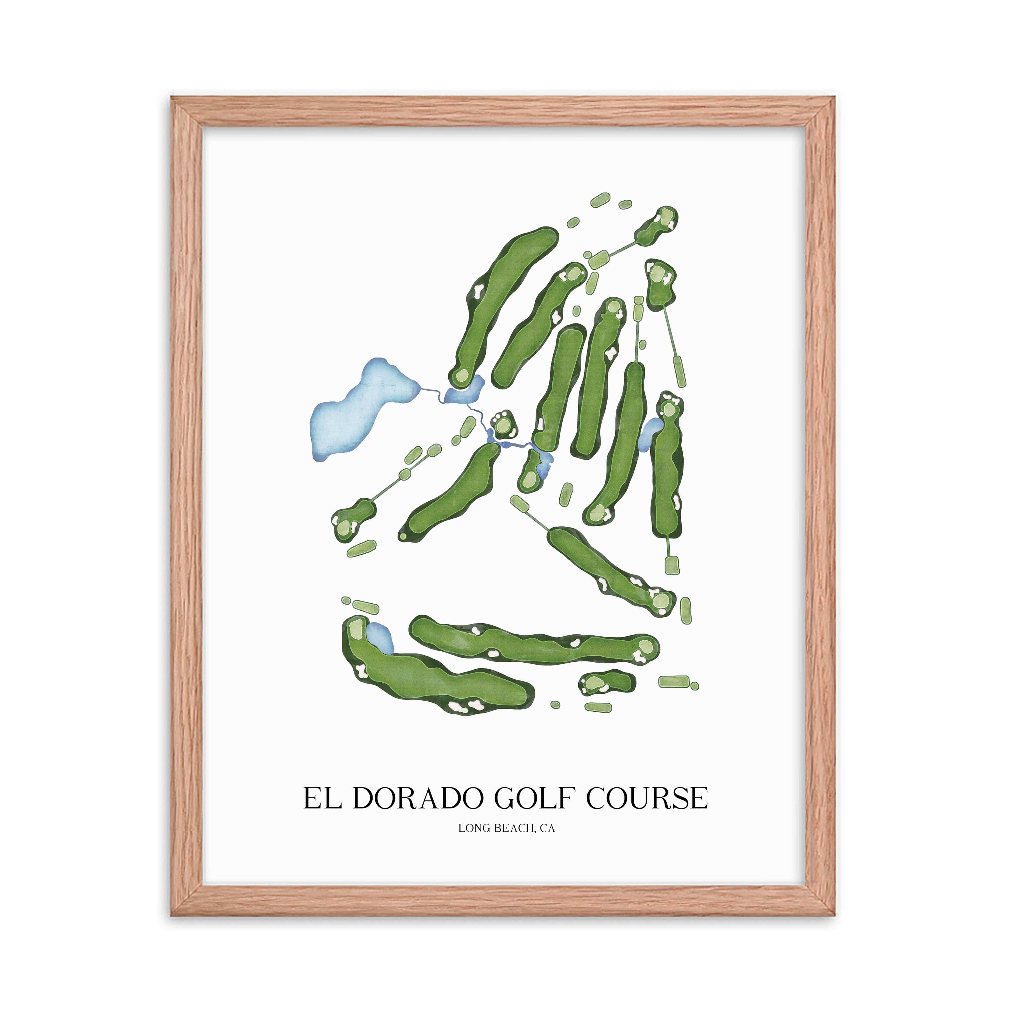 The 19th Hole Golf Shop - Golf Course Prints - El Dorado Golf Course Golf Course Map Golf Map