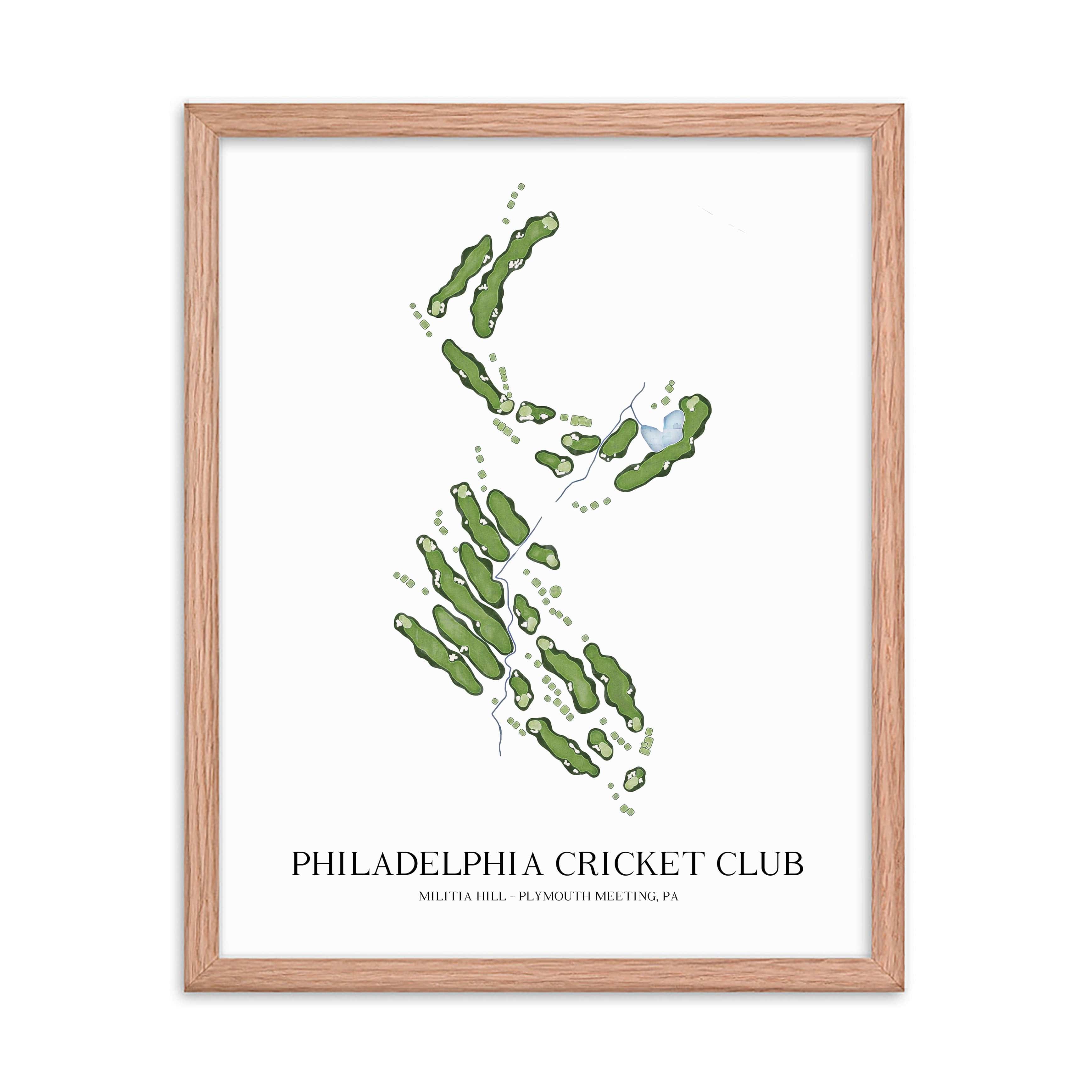 The 19th Hole Golf Shop - Golf Course Prints - Militia Hill Golf Course Map Golf Map