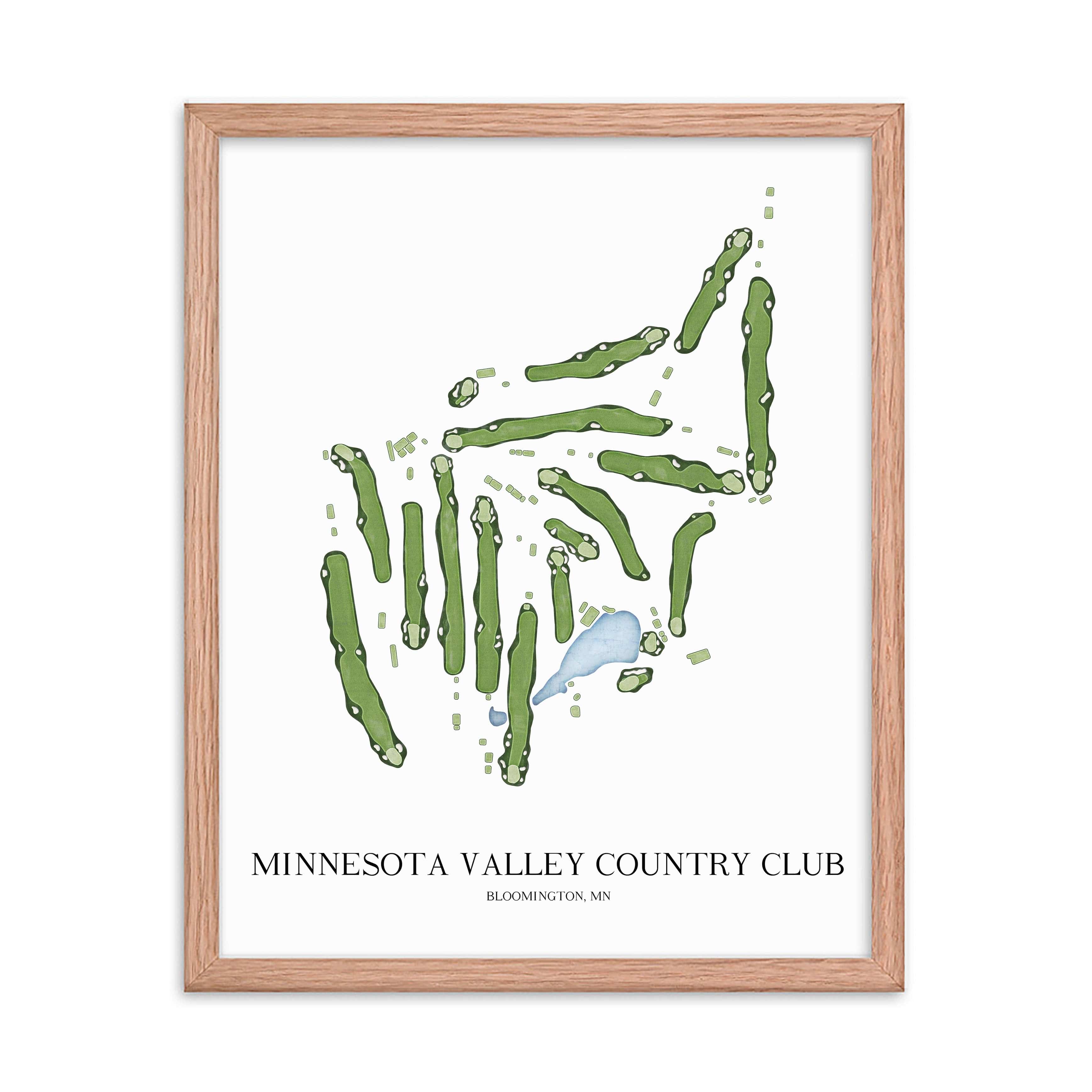 The 19th Hole Golf Shop - Golf Course Prints - Minnesota Valley Country Club Golf Course Map Golf Map