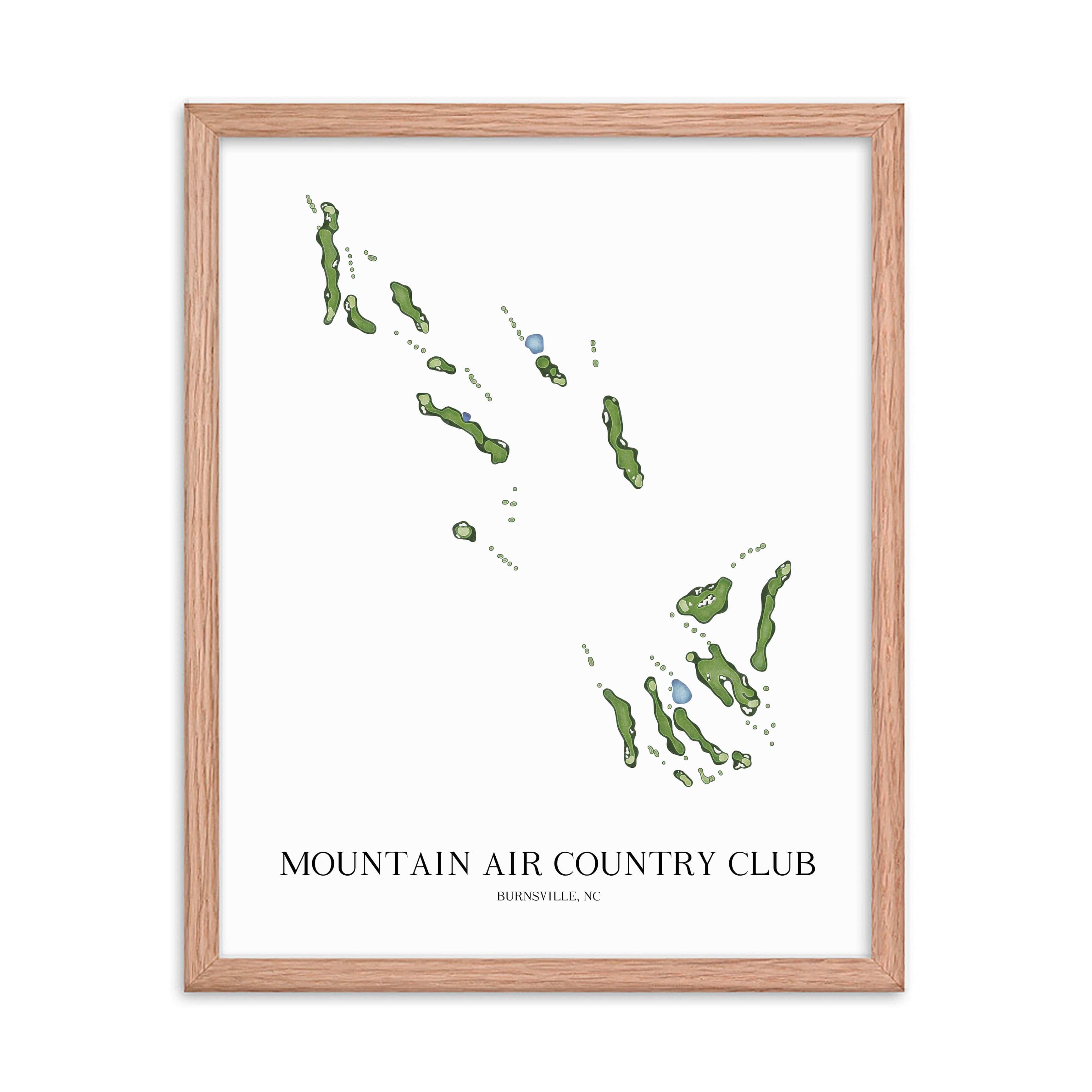 The 19th Hole Golf Shop - Golf Course Prints - Mountain Air Country Club Golf Course Map Golf Map