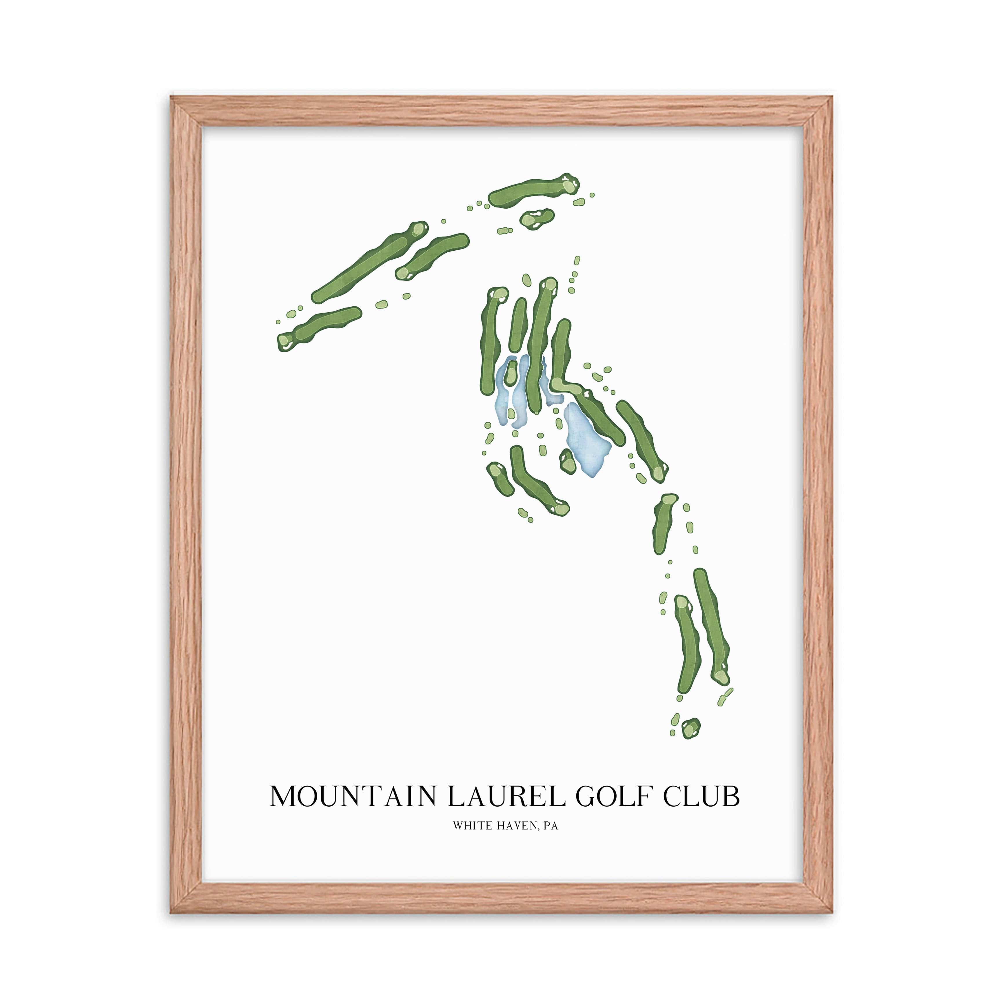 The 19th Hole Golf Shop - Golf Course Prints - Mountain Laurel Golf Club Golf Course Map Golf Map