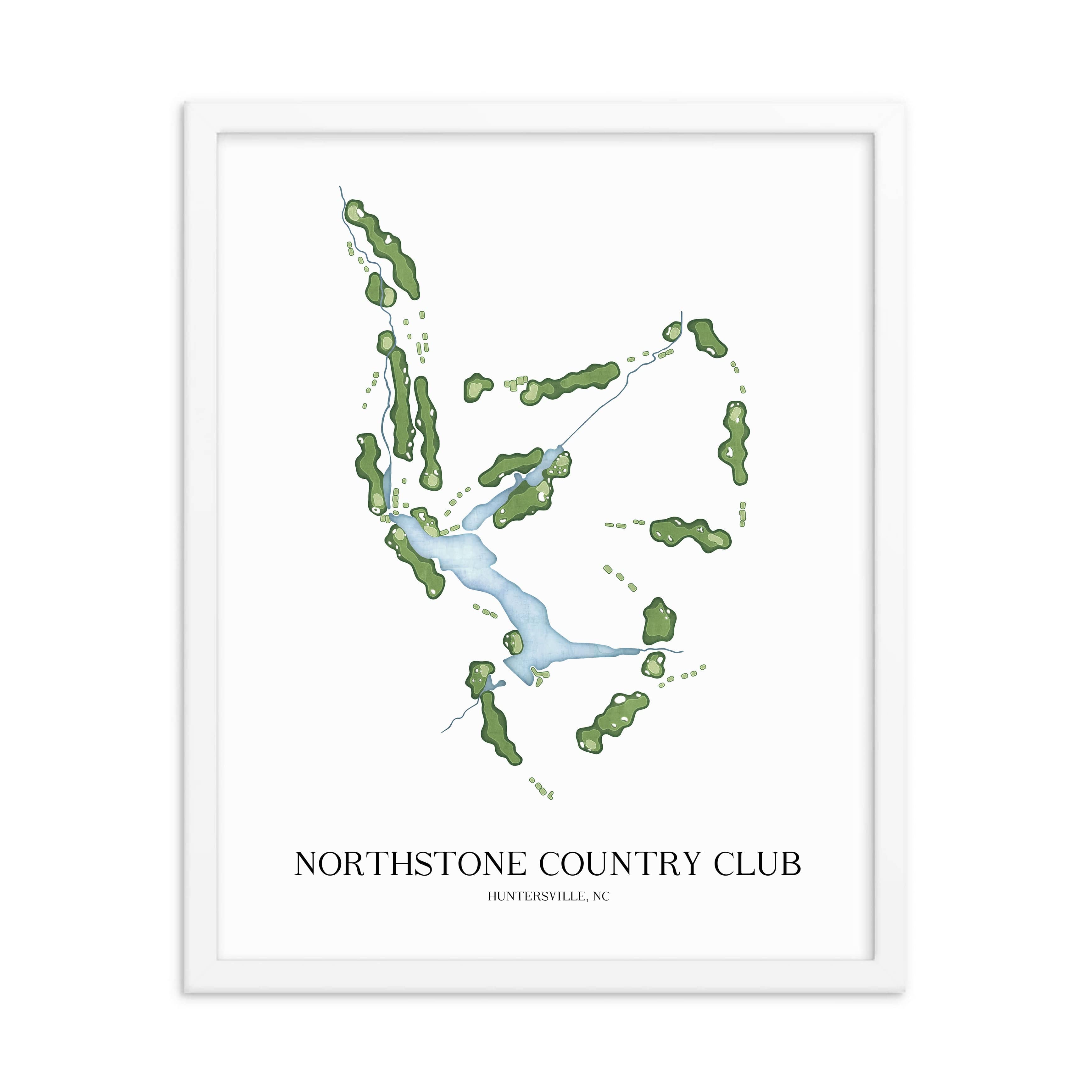 The 19th Hole Golf Shop - Golf Course Prints - Northstone Country Club Golf Course Map Golf Map
