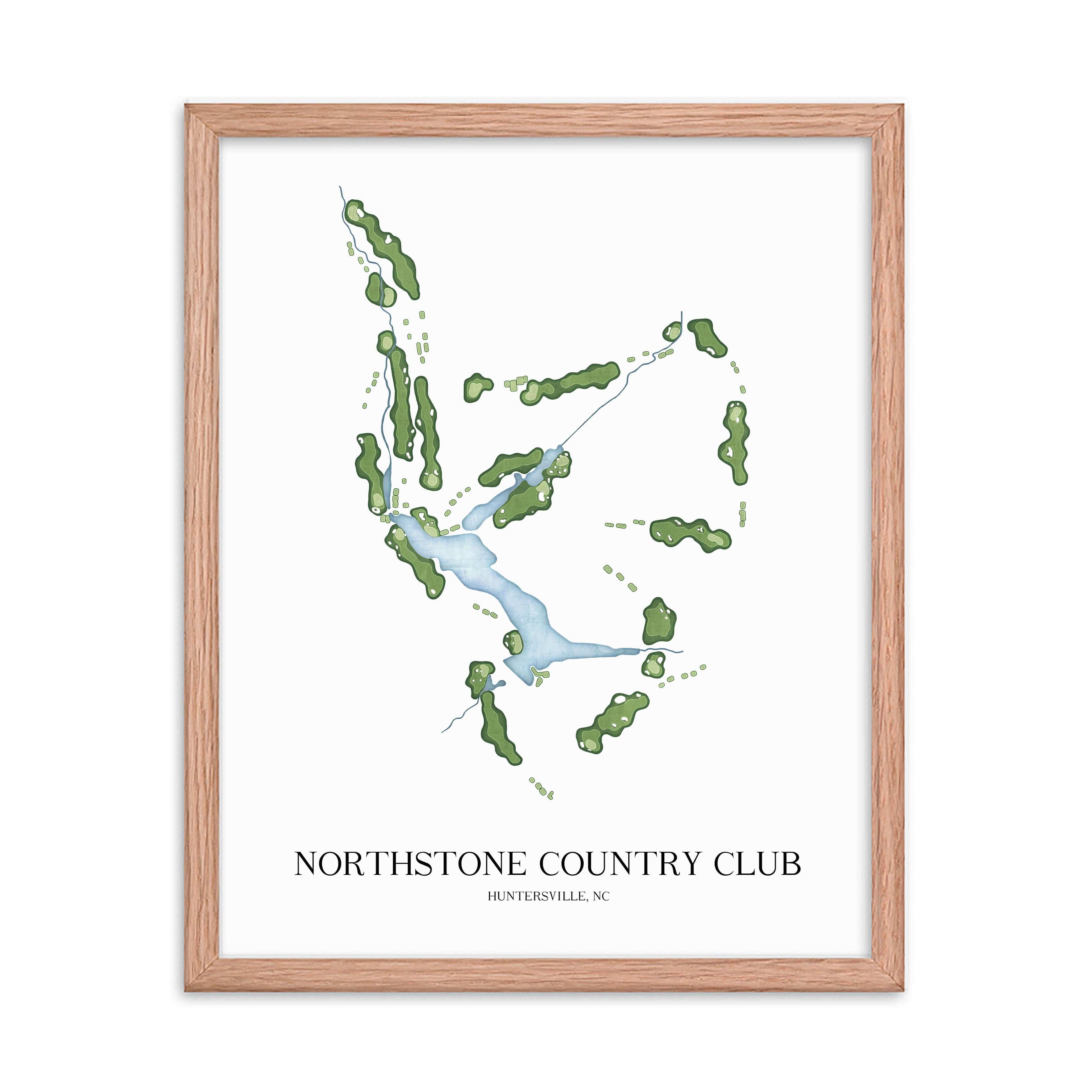 The 19th Hole Golf Shop - Golf Course Prints - Northstone Country Club Golf Course Map Golf Map