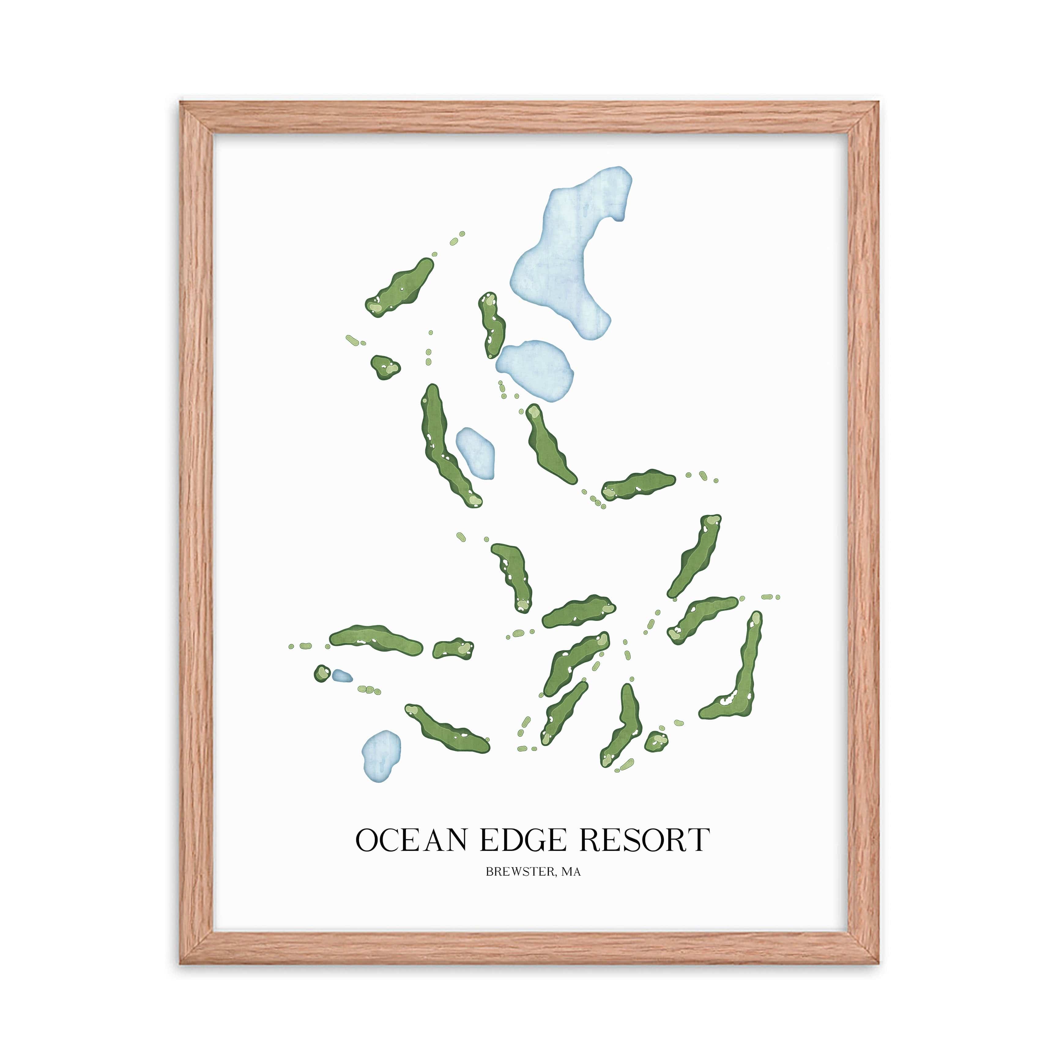 The 19th Hole Golf Shop - Golf Course Prints - Ocean Edge Resort Golf Course Map Golf Map