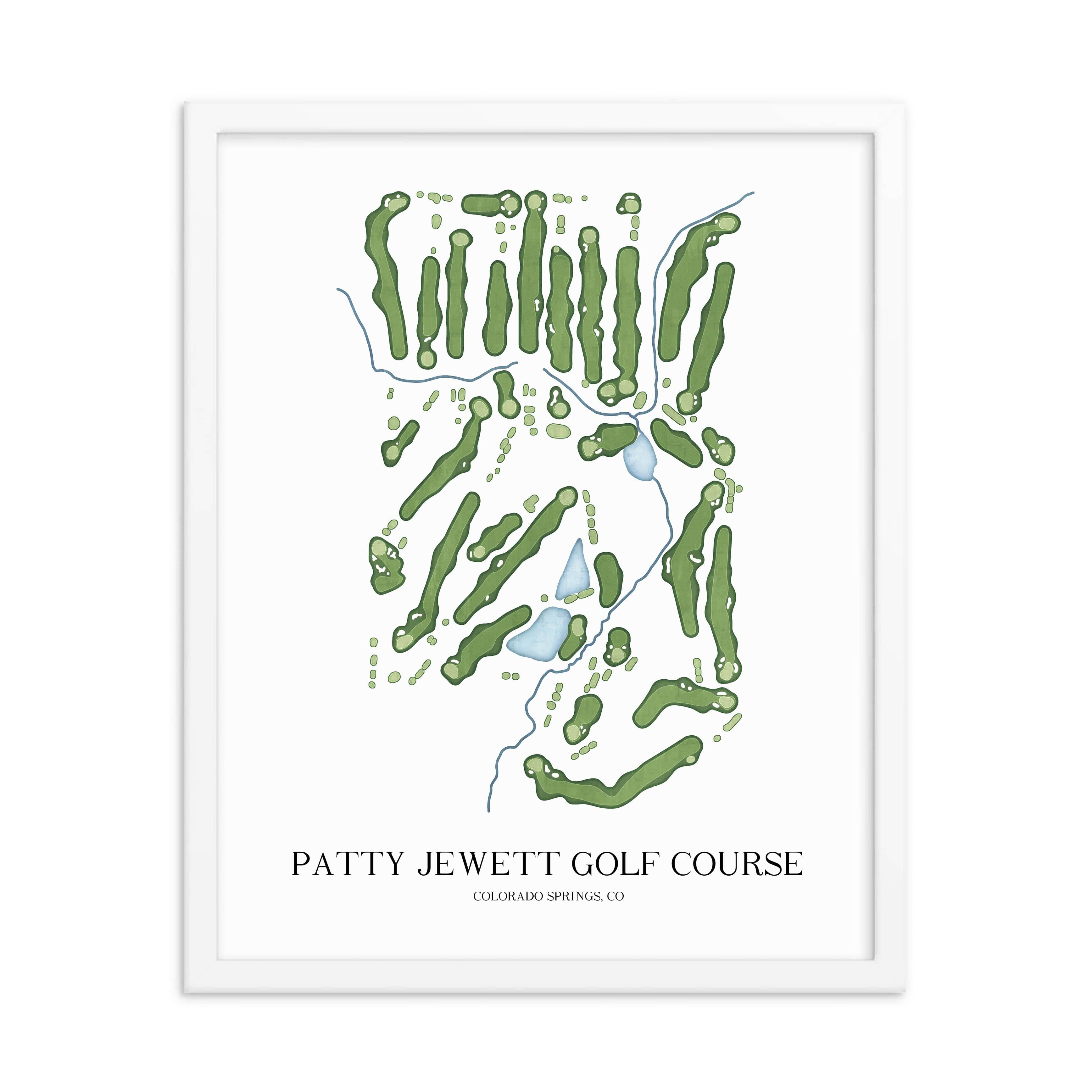 The 19th Hole Golf Shop - Golf Course Prints - Patty Jewett Golf Course Golf Course Map Golf Map