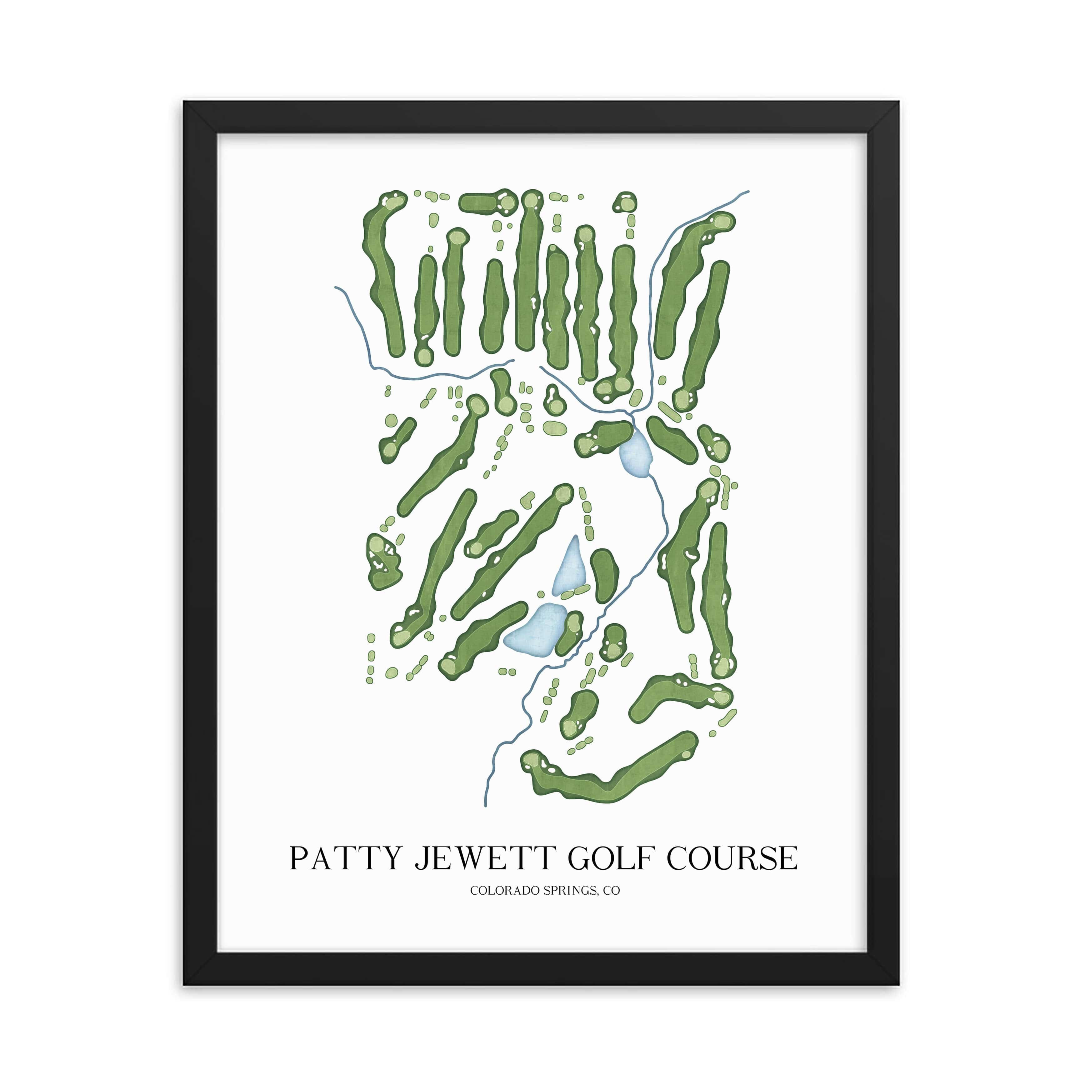The 19th Hole Golf Shop - Golf Course Prints - Patty Jewett Golf Course Golf Course Map Golf Map