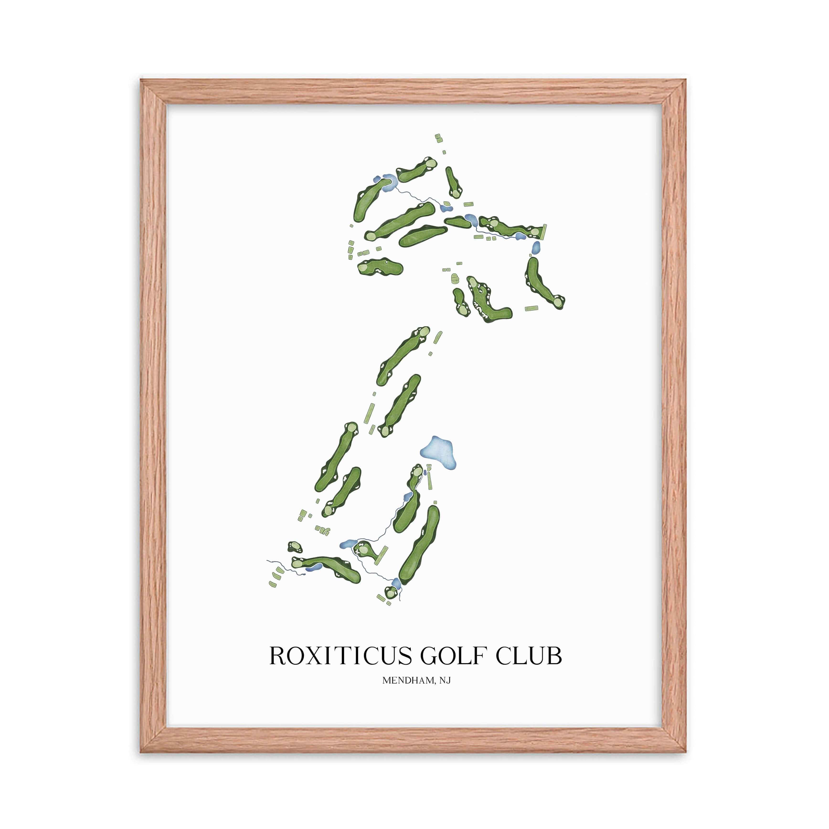 The 19th Hole Golf Shop - Golf Course Prints - Roxiticus Golf Club Golf Course Map Golf Map