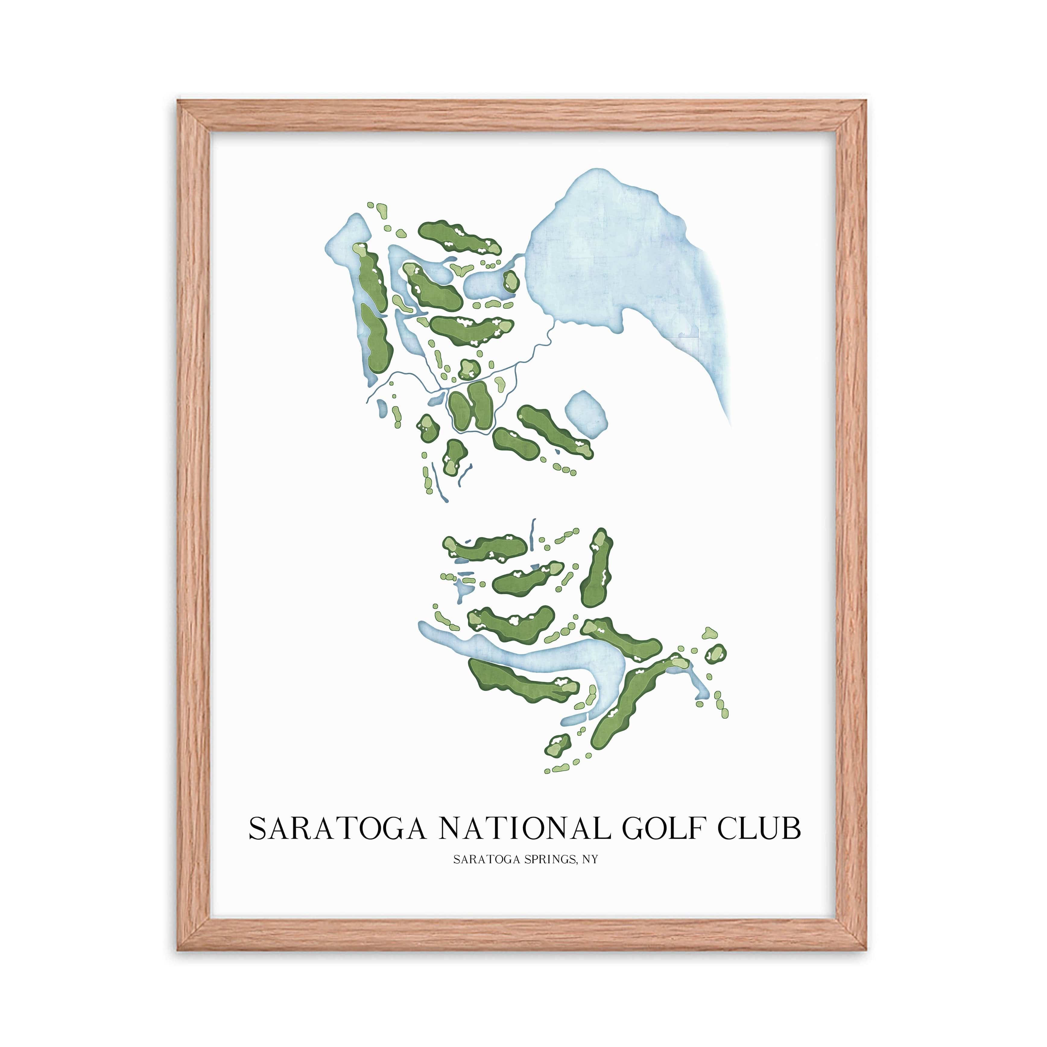 The 19th Hole Golf Shop - Golf Course Prints - Saratoga National Golf Club Golf Course Map Golf Map