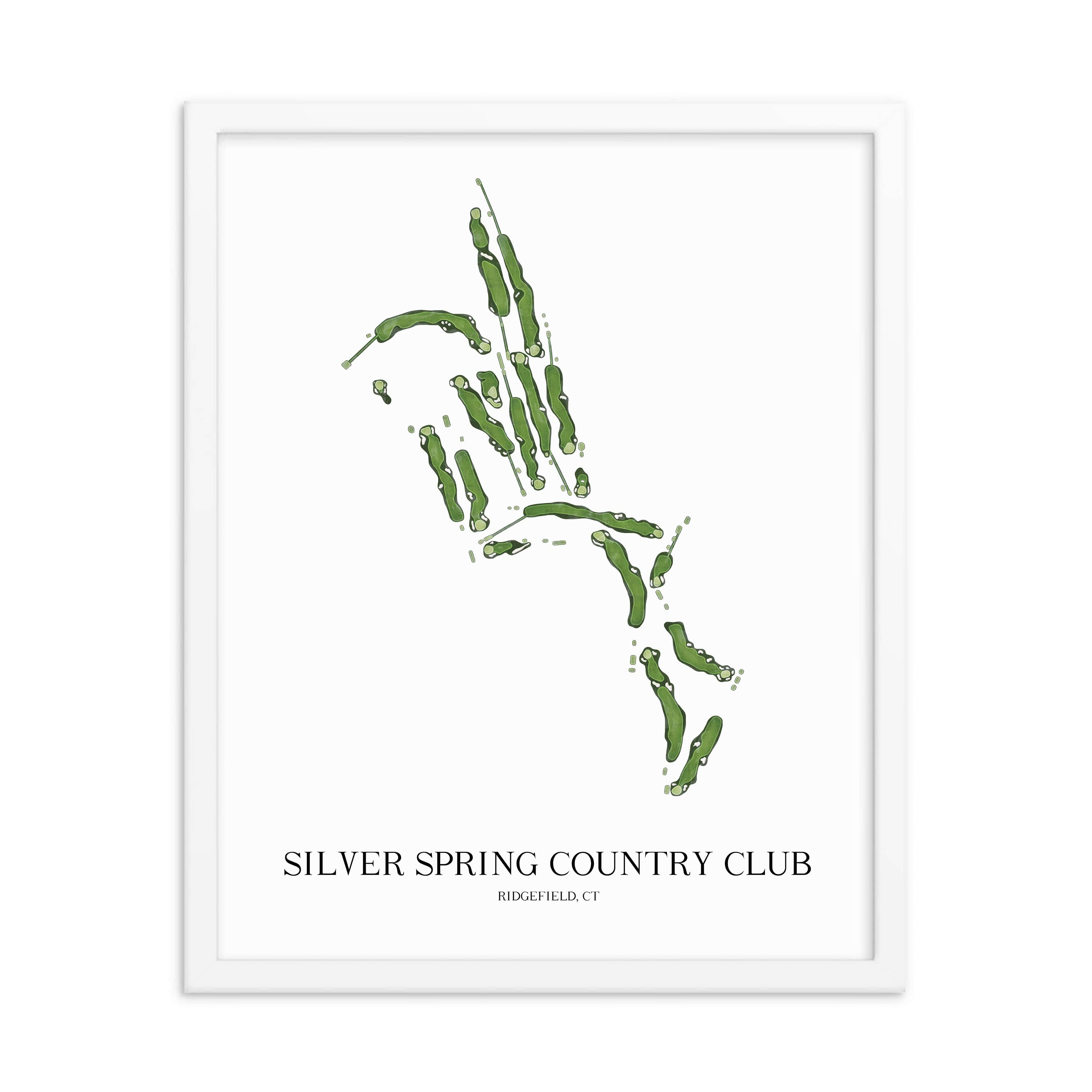 The 19th Hole Golf Shop - Golf Course Prints - Silver Spring Country Club Golf Course Map Golf Map