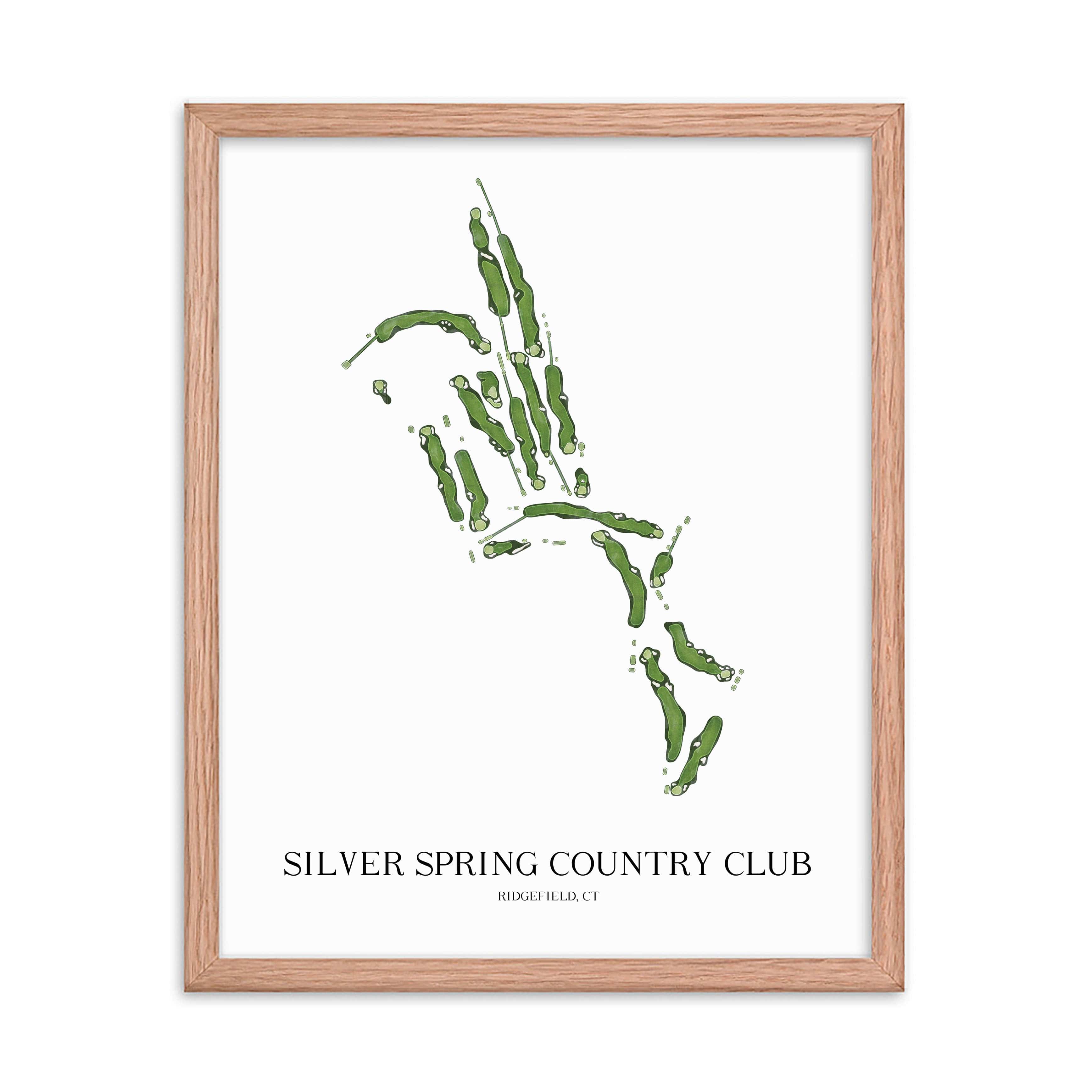 The 19th Hole Golf Shop - Golf Course Prints - Silver Spring Country Club Golf Course Map Golf Map