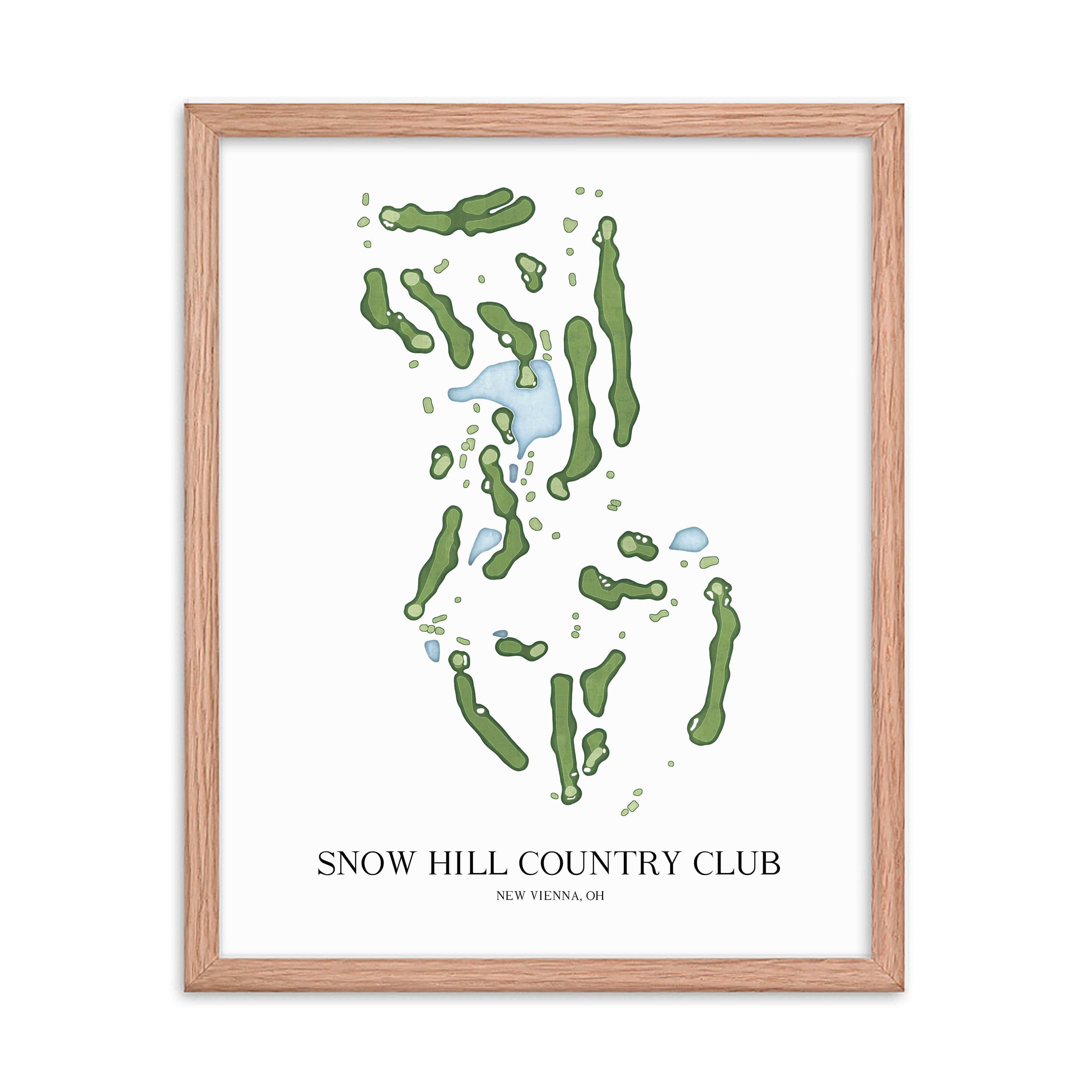The 19th Hole Golf Shop - Golf Course Prints - Snow Hill Country Club Golf Course Map Golf Map