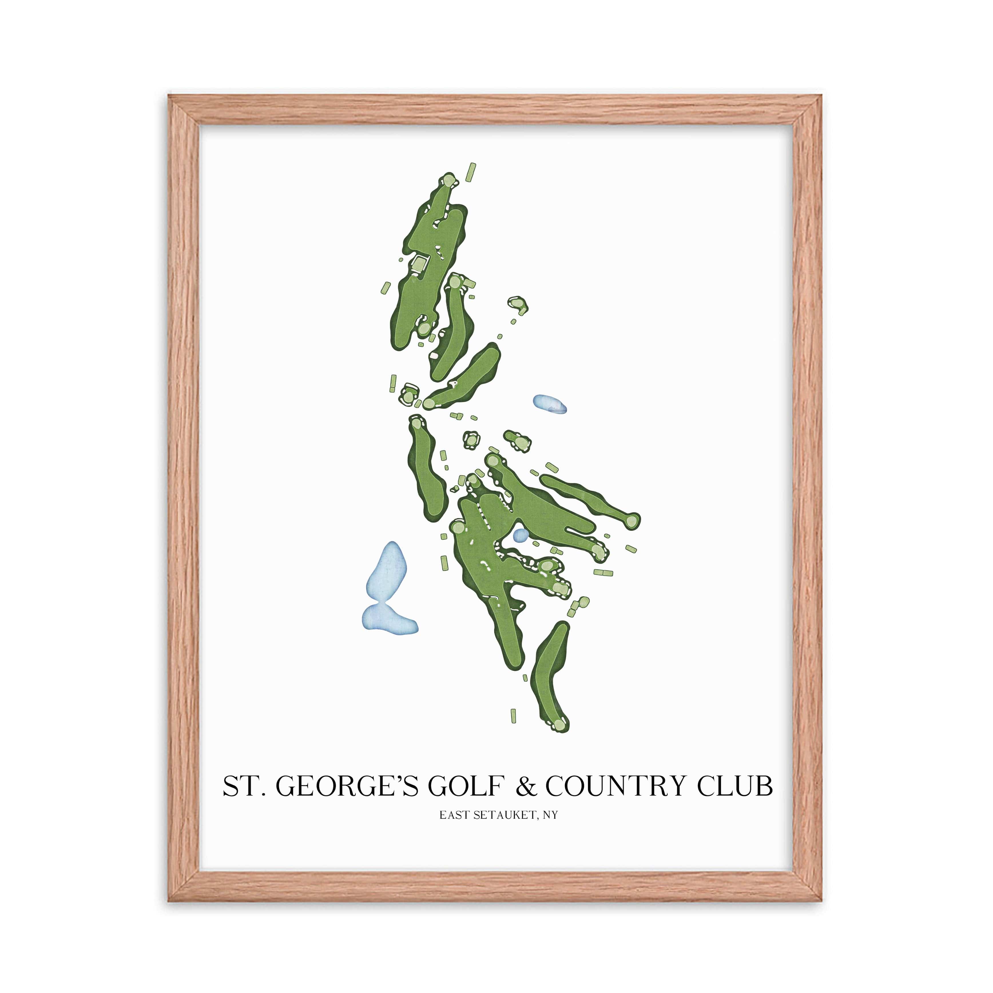 The 19th Hole Golf Shop - Golf Course Prints - St. George's Golf and Country Club Golf Course Map Golf Map