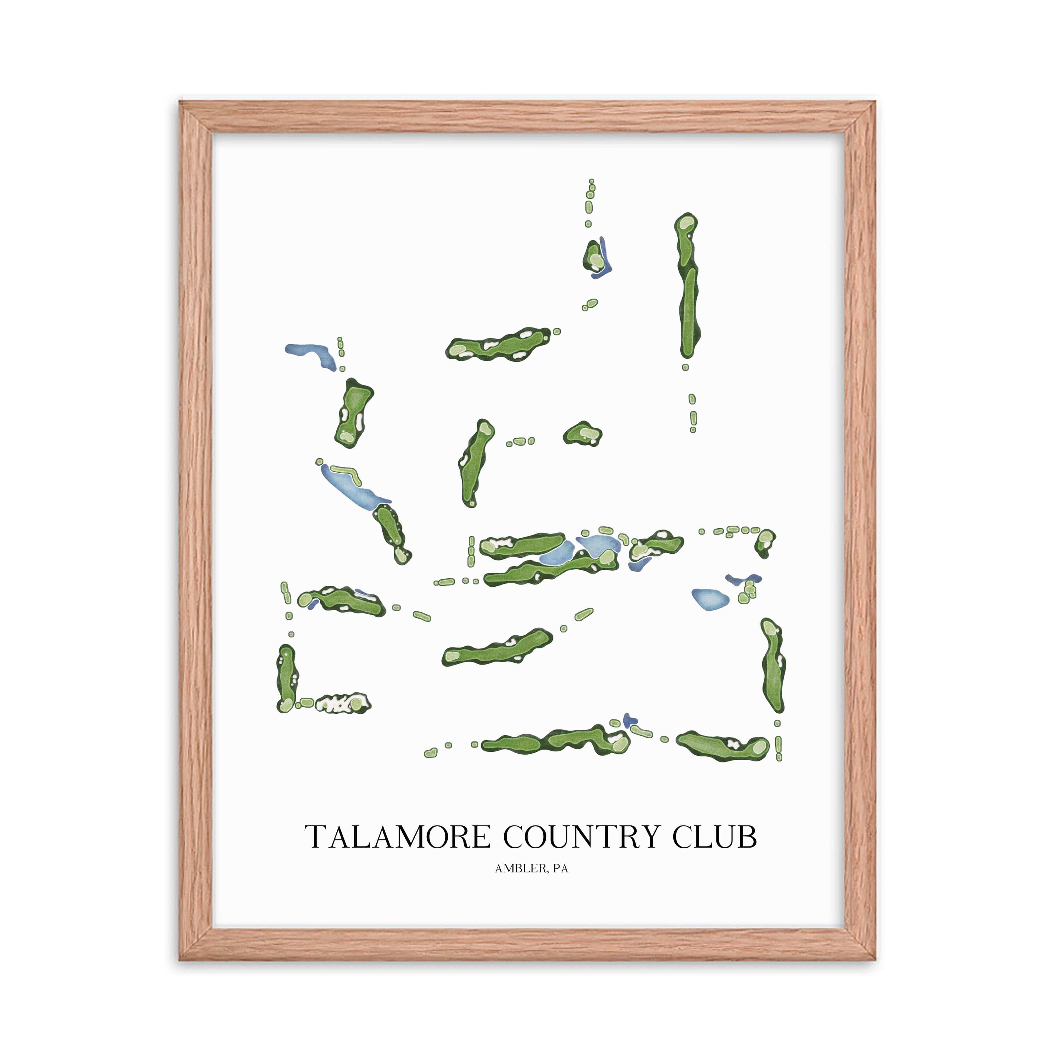 The 19th Hole Golf Shop - Golf Course Prints - Talamore Country Club Golf Course Map Golf Map