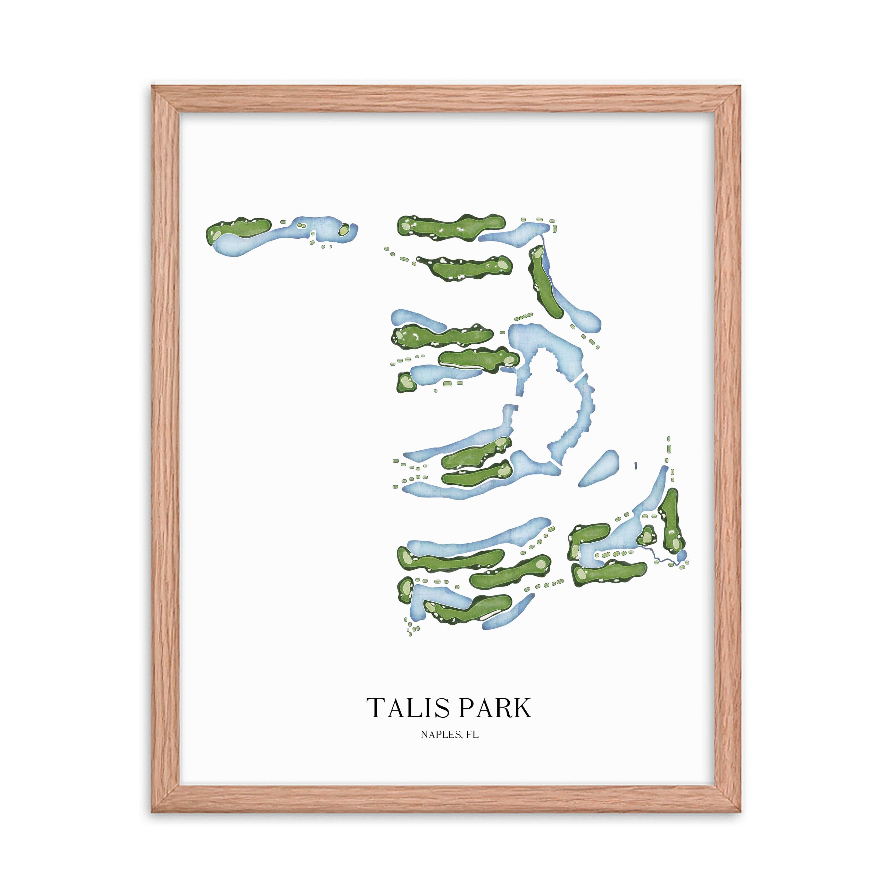 The 19th Hole Golf Shop - Golf Course Prints - Talis Park Golf Club Golf Course Map Golf Map