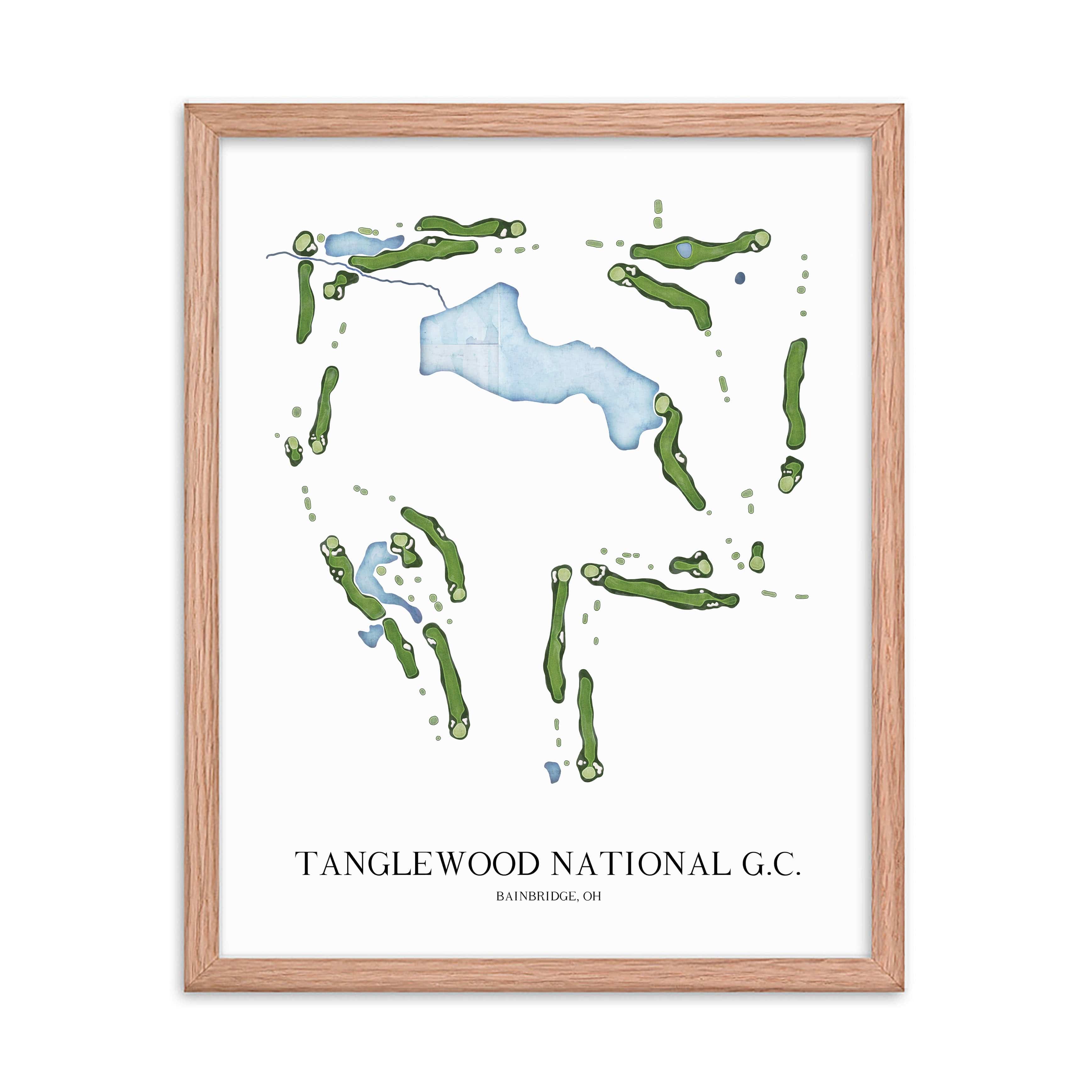The 19th Hole Golf Shop - Golf Course Prints - Tanglewood National Golf Course Map Golf Map