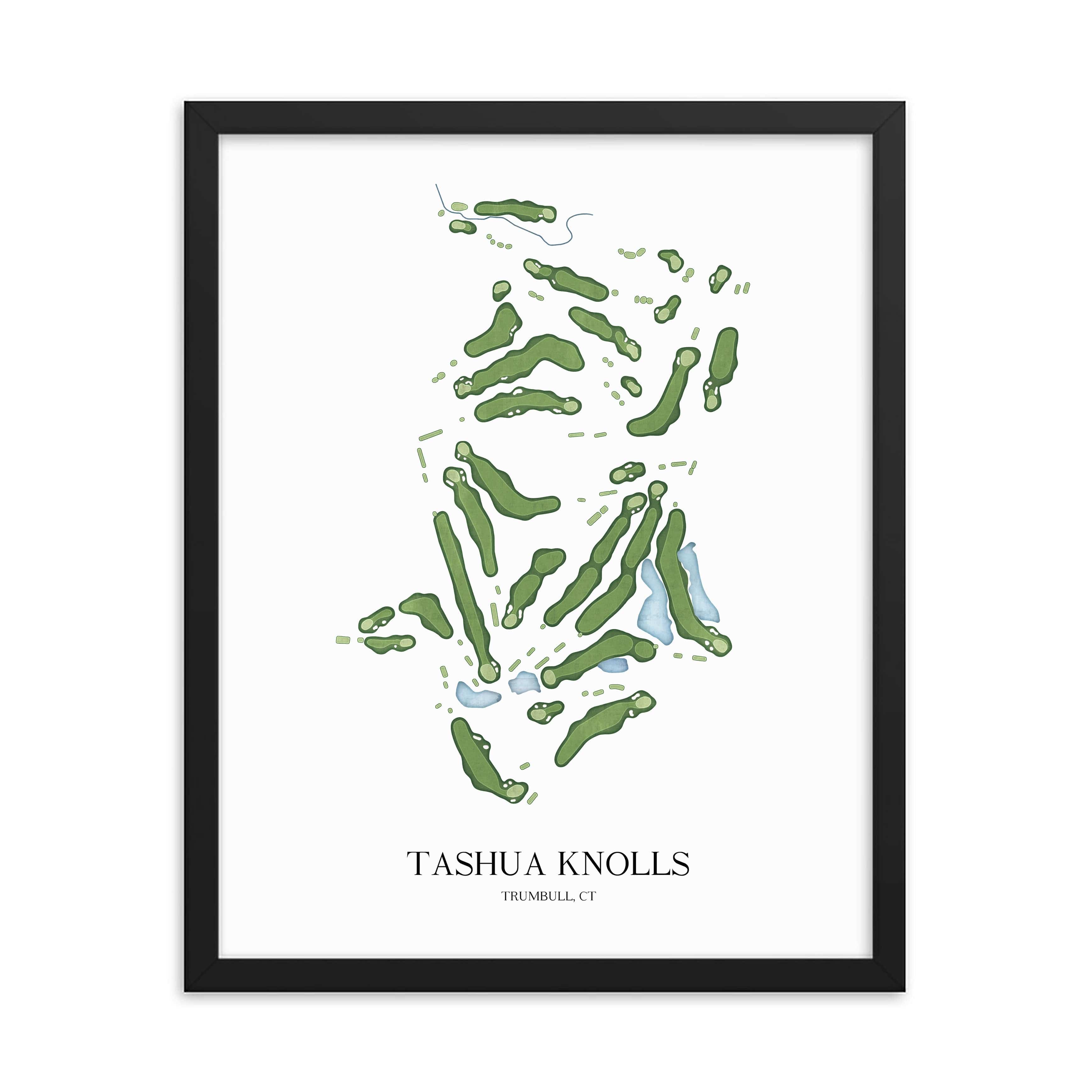 The 19th Hole Golf Shop - Golf Course Prints - Tashua Knolls Golf Course Map Golf Map