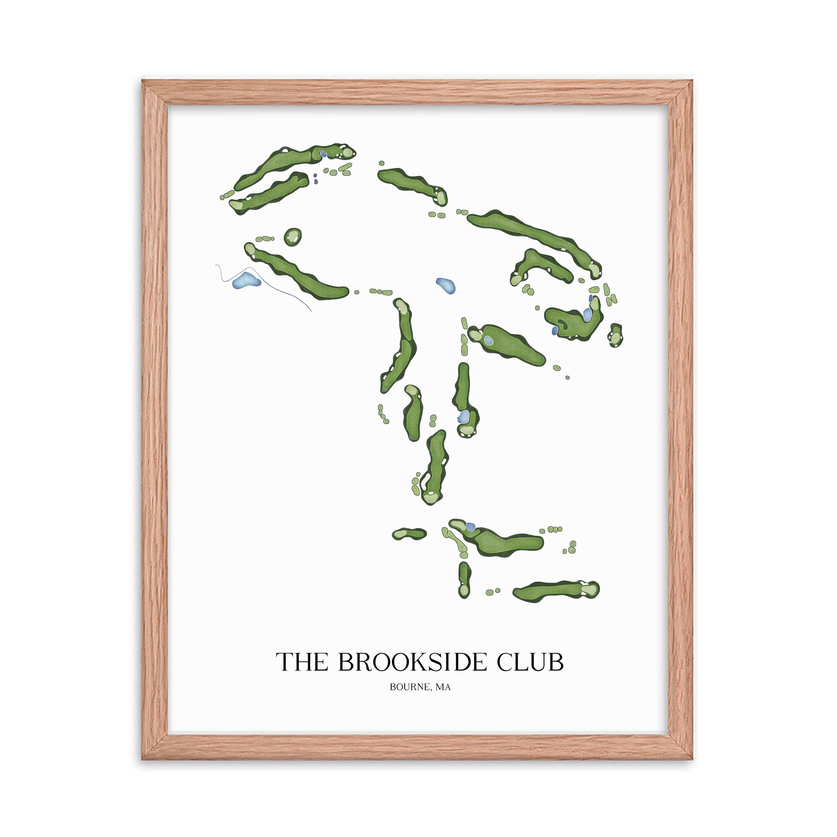 The 19th Hole Golf Shop - Golf Course Prints - The Brookside Club Golf Course Map Golf Map
