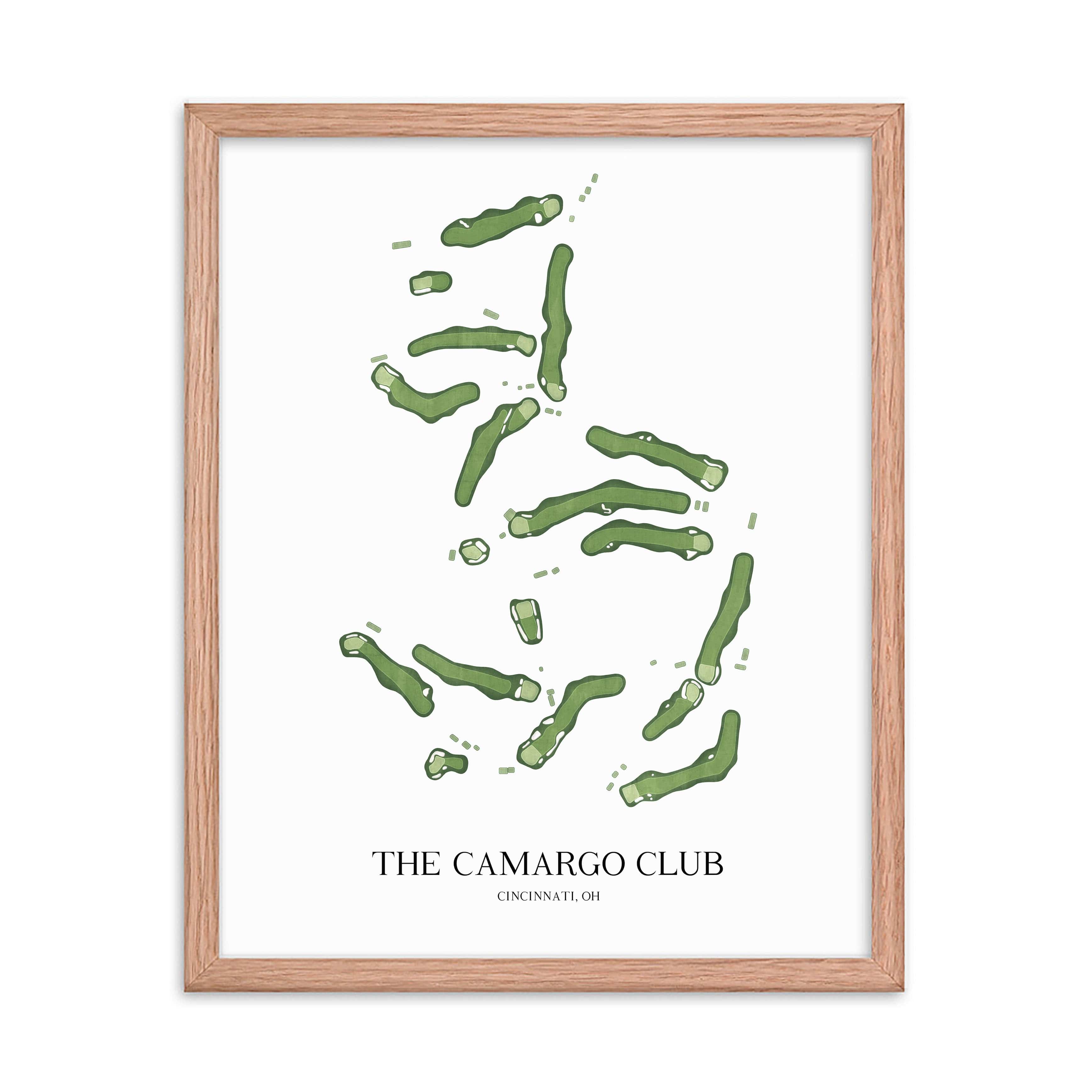 The 19th Hole Golf Shop - Golf Course Prints - Camargo Club Golf Course Map Golf Map