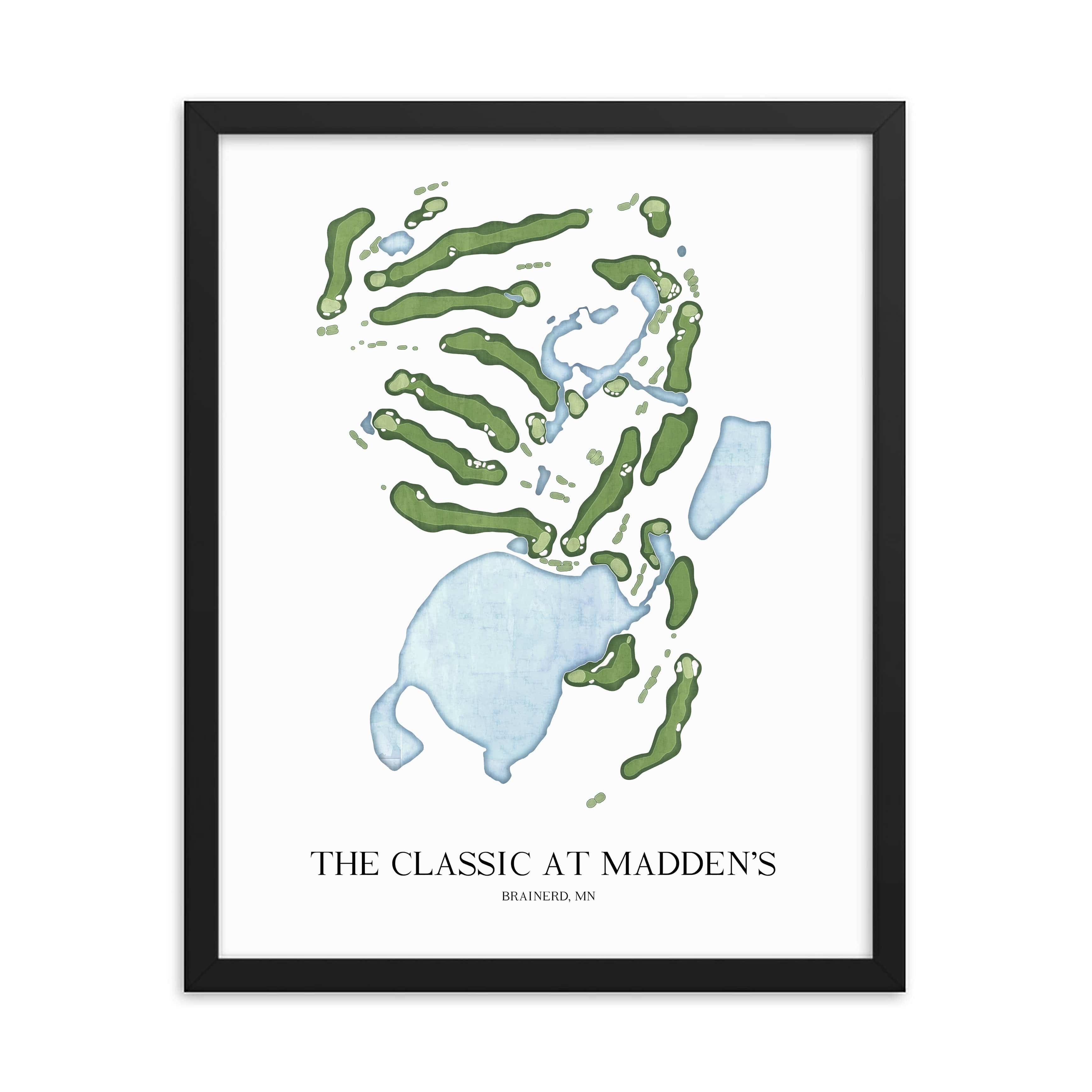 The 19th Hole Golf Shop - Golf Course Prints - The Classic at Madden's Golf Course Map Golf Map