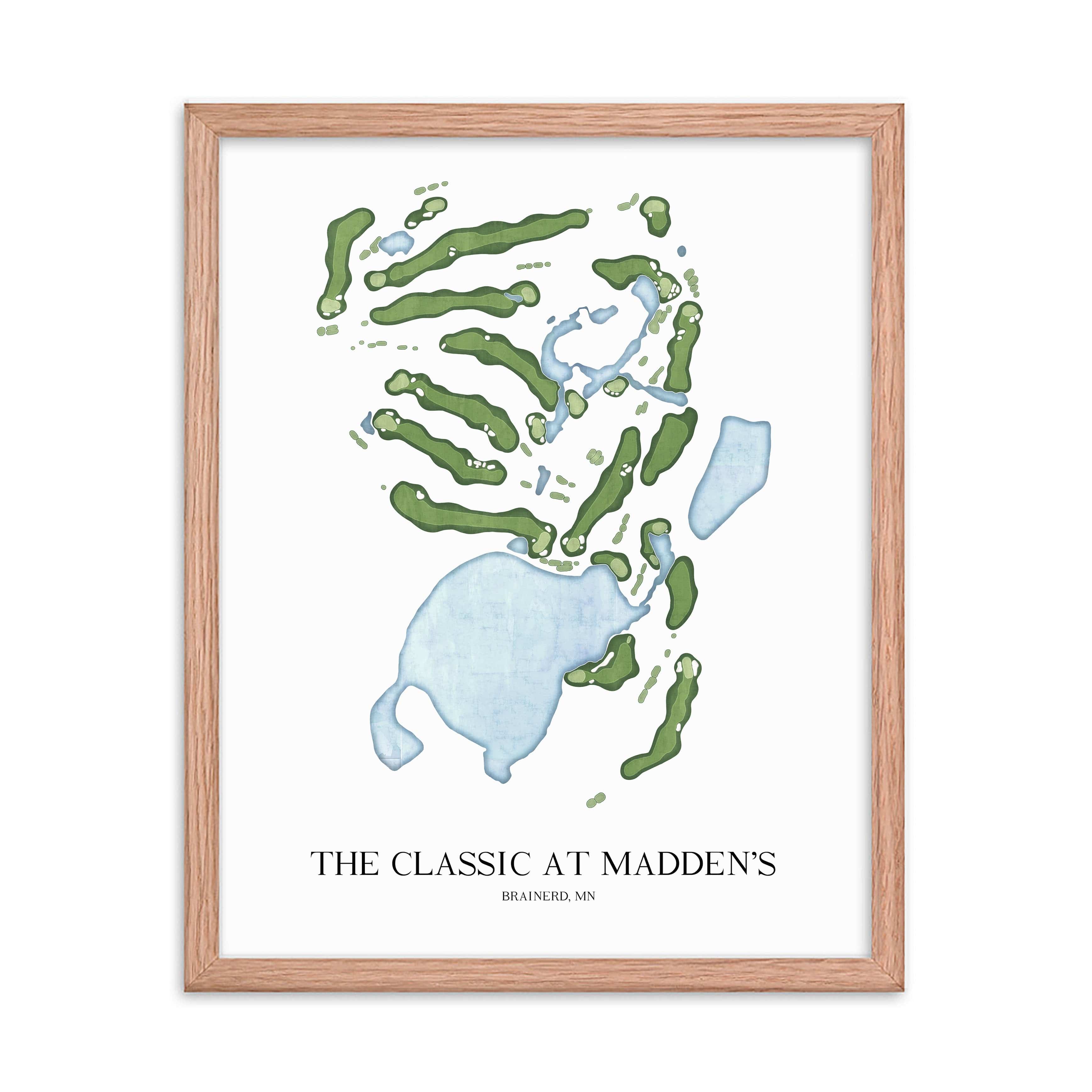 The 19th Hole Golf Shop - Golf Course Prints - The Classic at Madden's Golf Course Map Golf Map