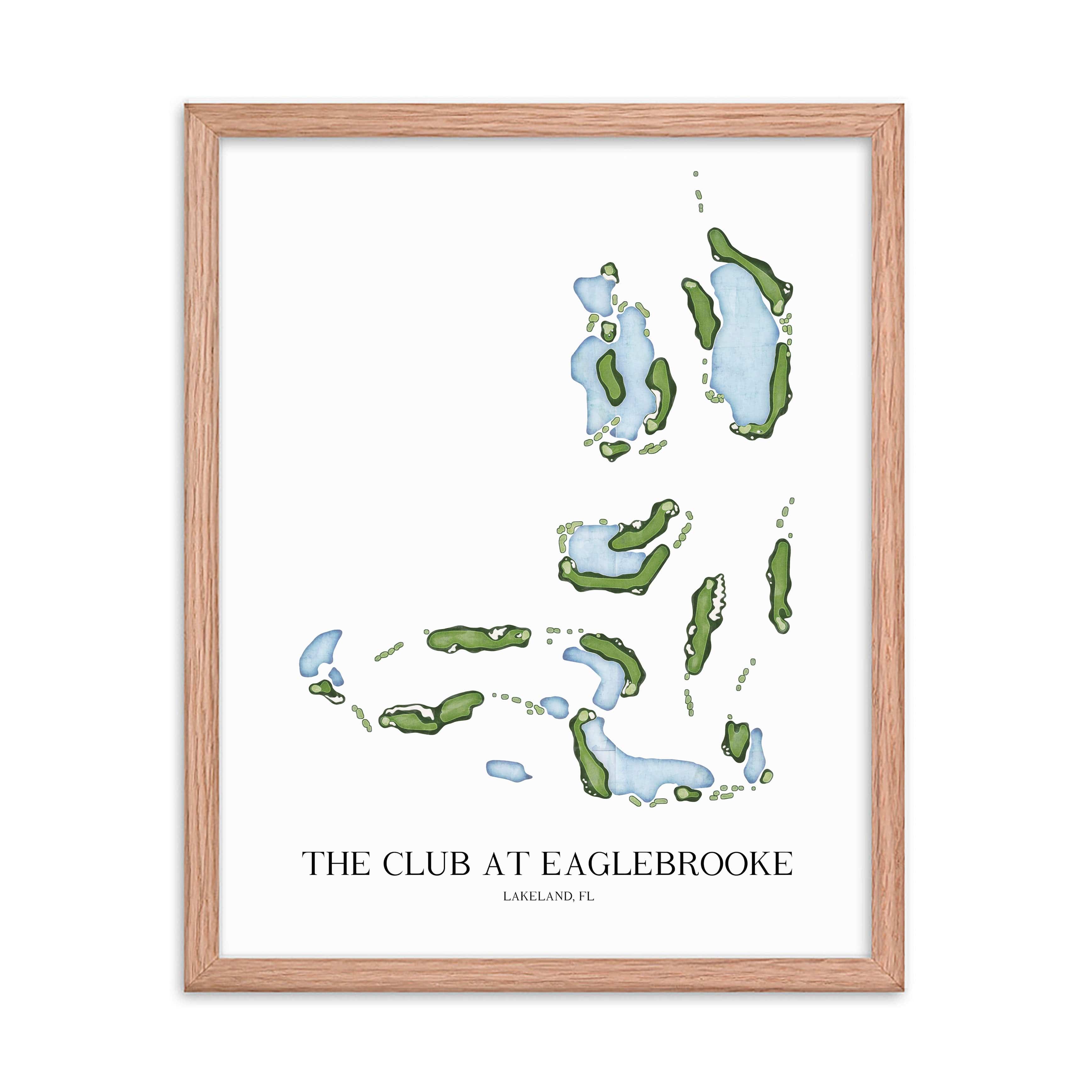 The 19th Hole Golf Shop - Golf Course Prints - The Club at Eaglebrooke Golf Course Map Golf Map