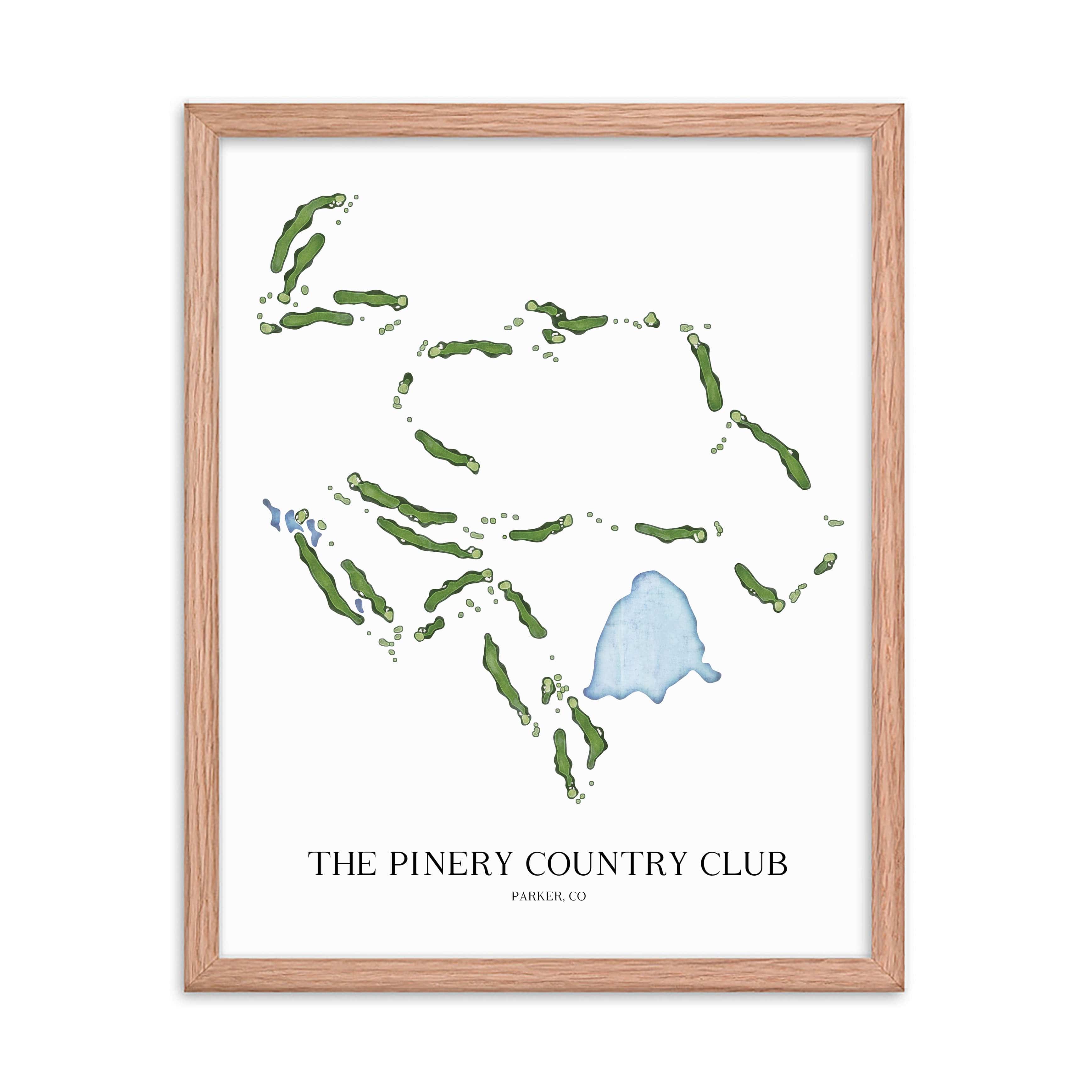 The 19th Hole Golf Shop - Golf Course Prints - The Pinery Country Club Golf Course Map Golf Map