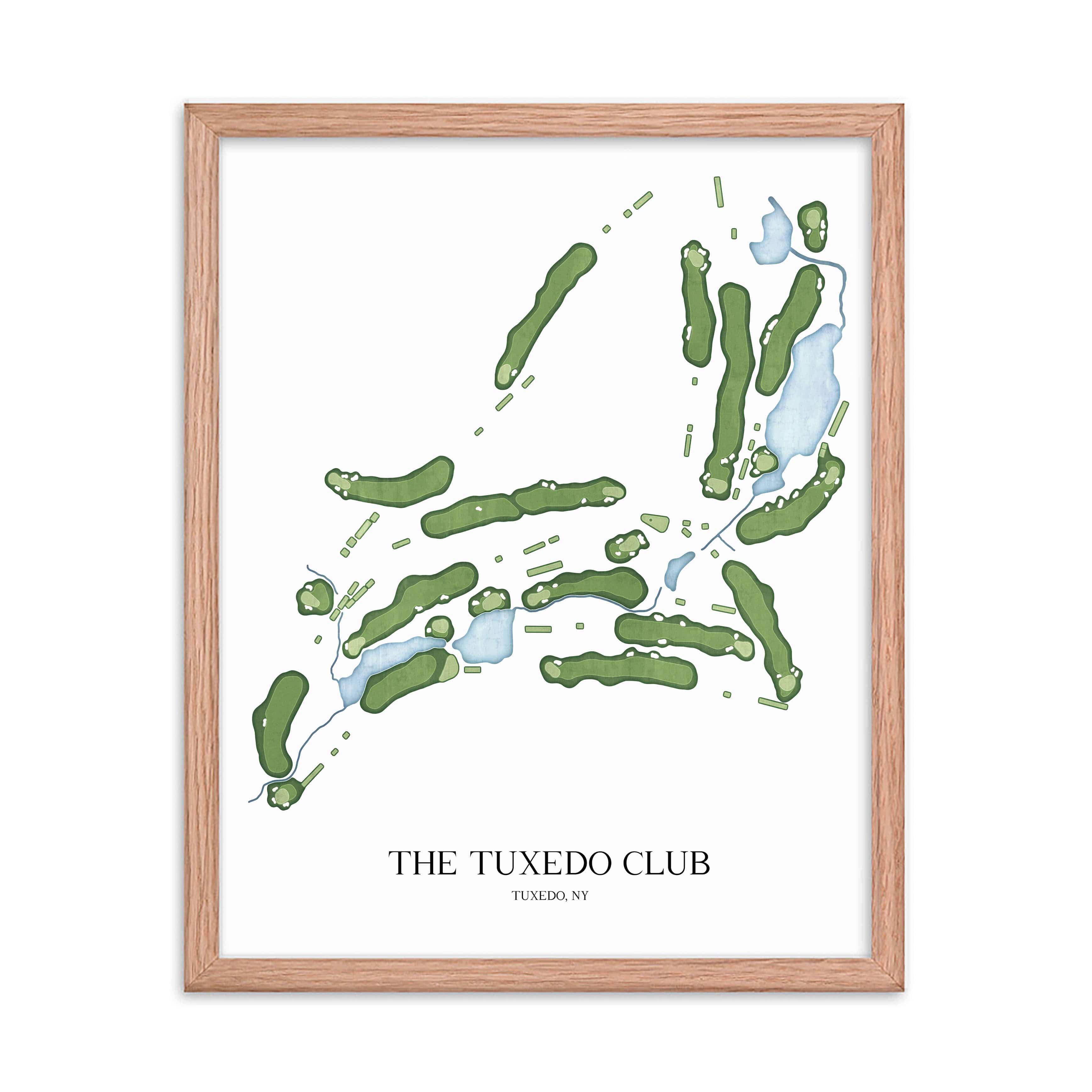 The 19th Hole Golf Shop - Golf Course Prints - The Tuxedo Club Golf Course Map Golf Map