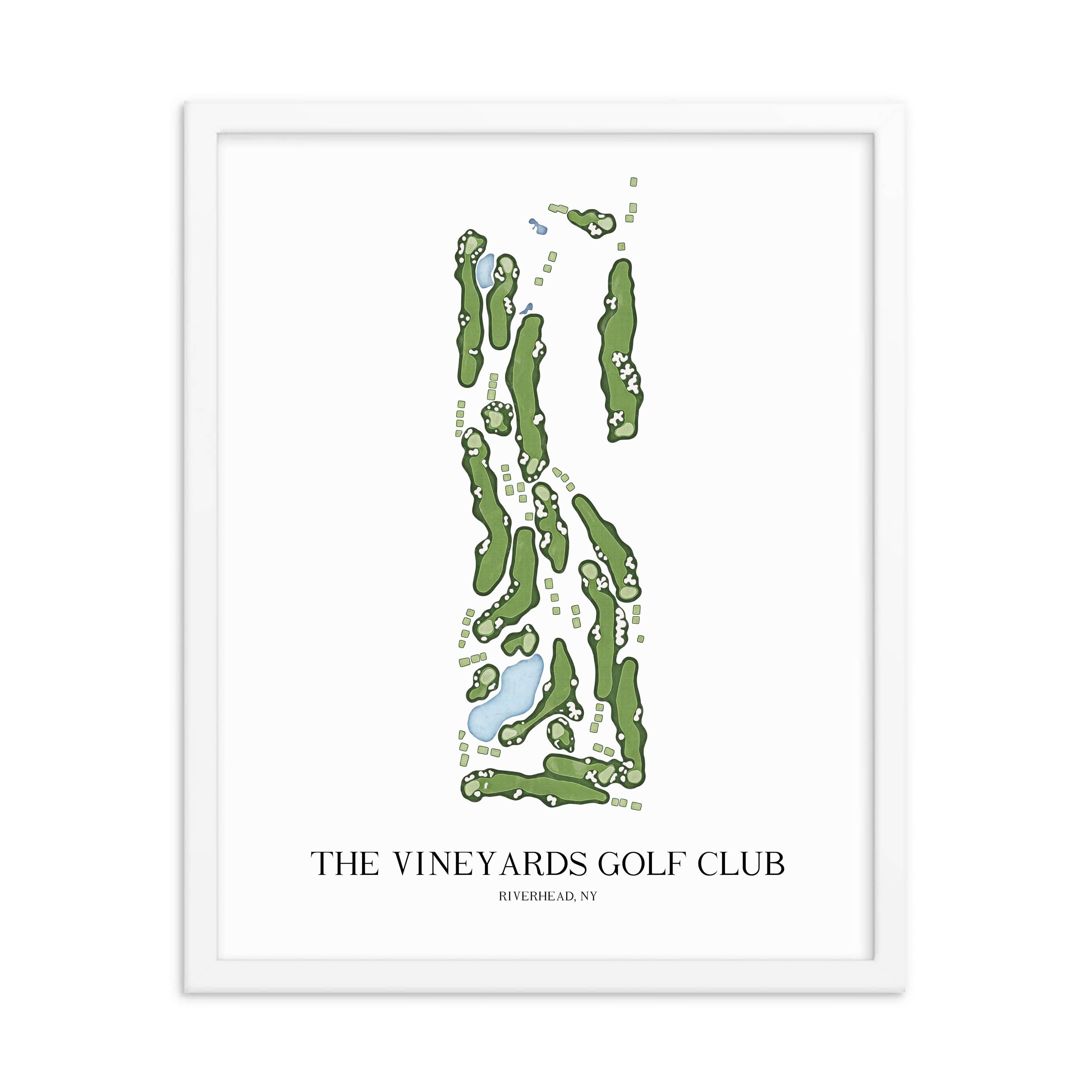 The 19th Hole Golf Shop - Golf Course Prints - The Vineyards Golf Club Golf Course Map Golf Map