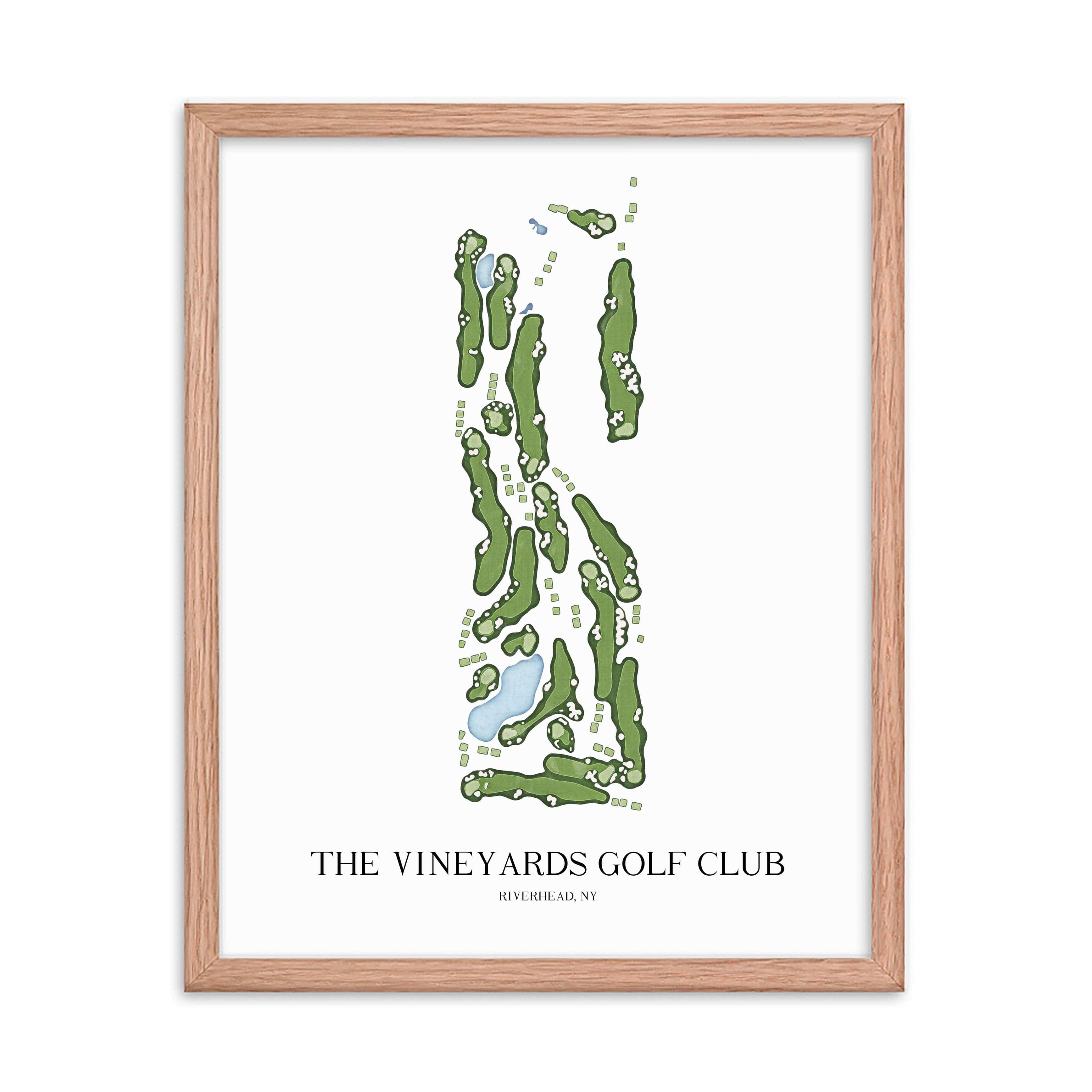 The 19th Hole Golf Shop - Golf Course Prints - The Vineyards Golf Club Golf Course Map Golf Map