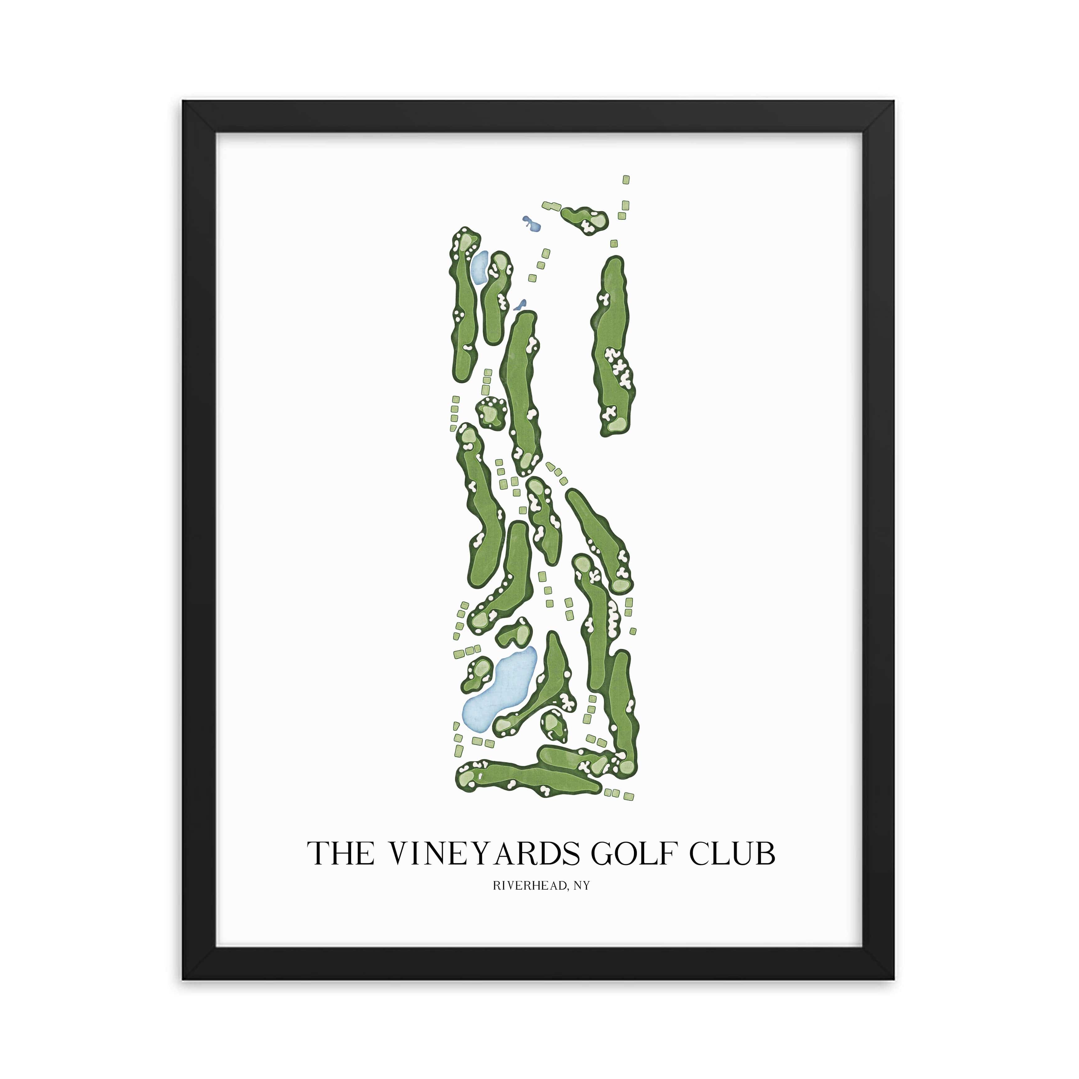 The 19th Hole Golf Shop - Golf Course Prints - The Vineyards Golf Club Golf Course Map Golf Map