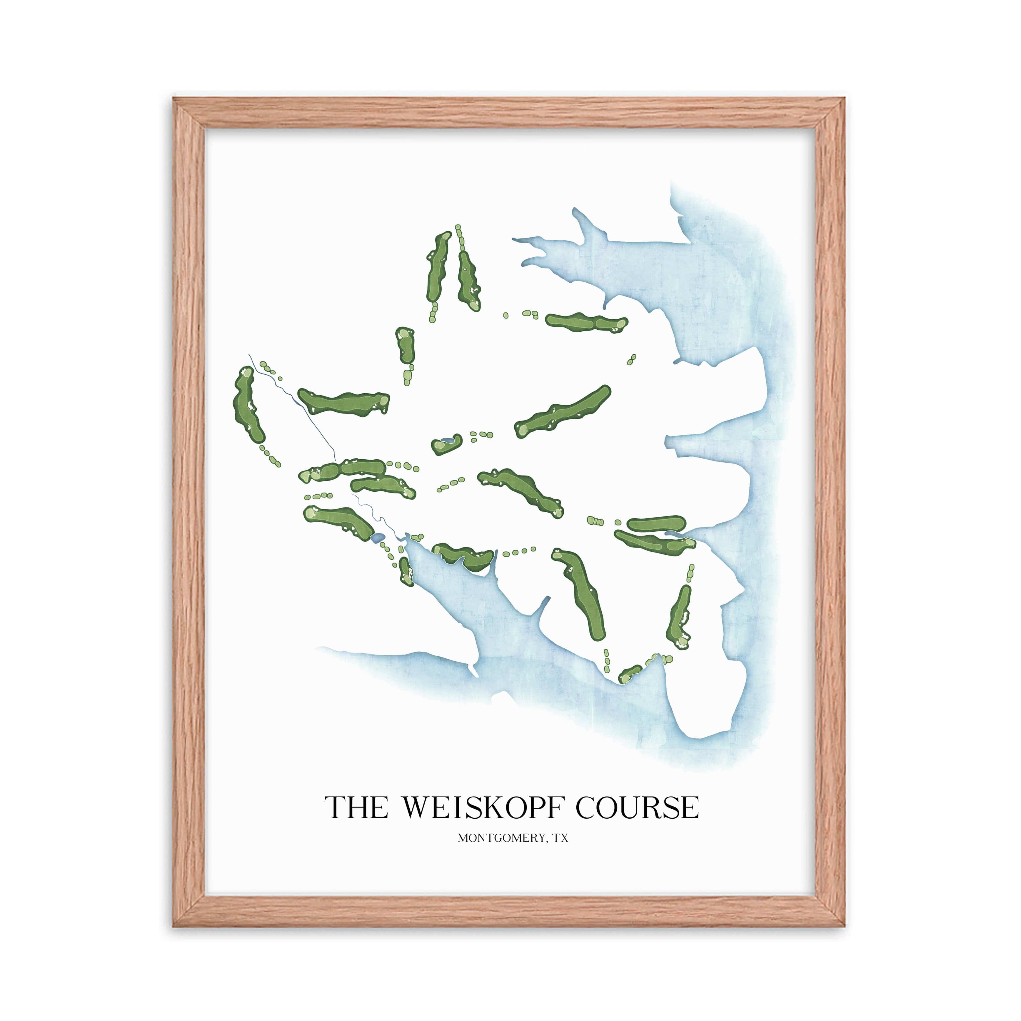 The 19th Hole Golf Shop - Golf Course Prints - The Weiskopf Course Golf Course Map Golf Map