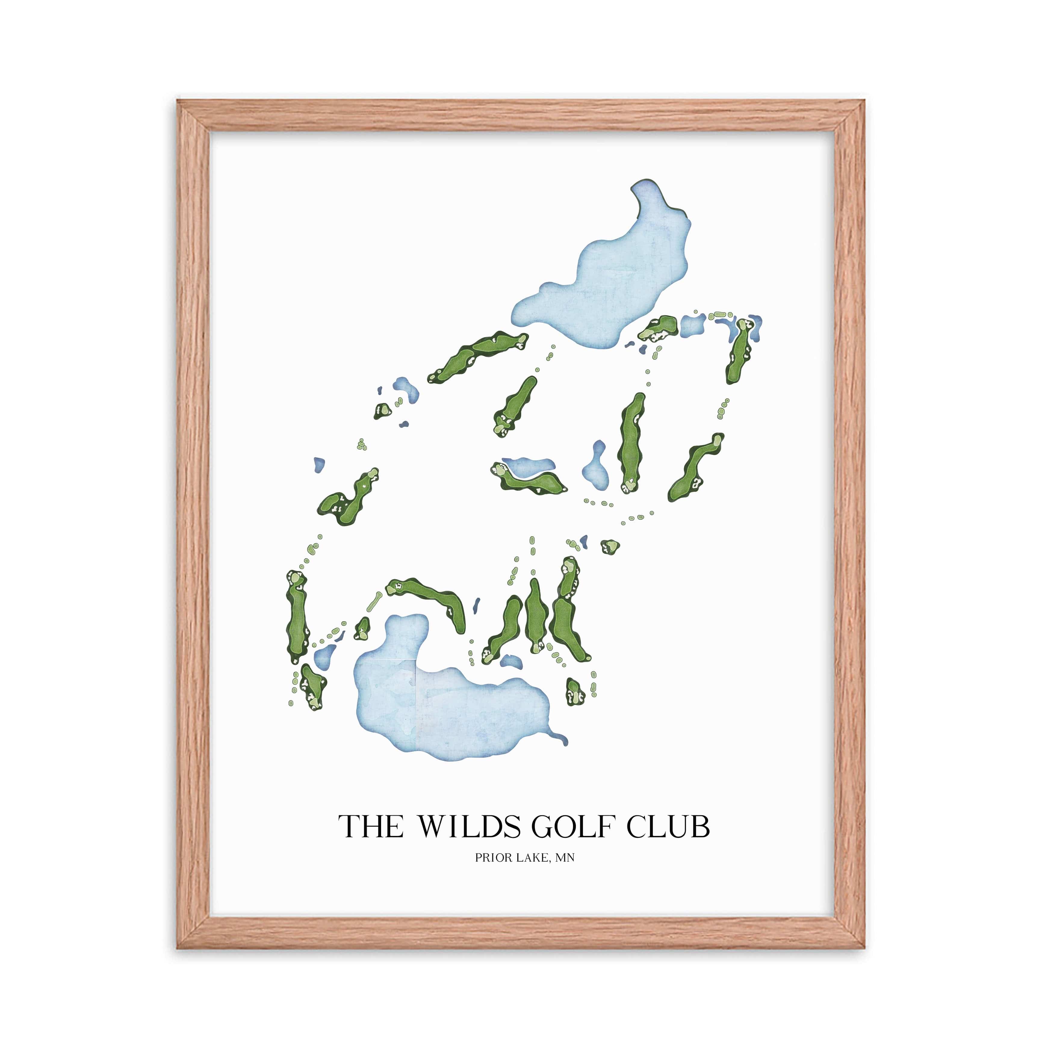 The 19th Hole Golf Shop - Golf Course Prints - The Wilds Golf Club Golf Course Map Golf Map