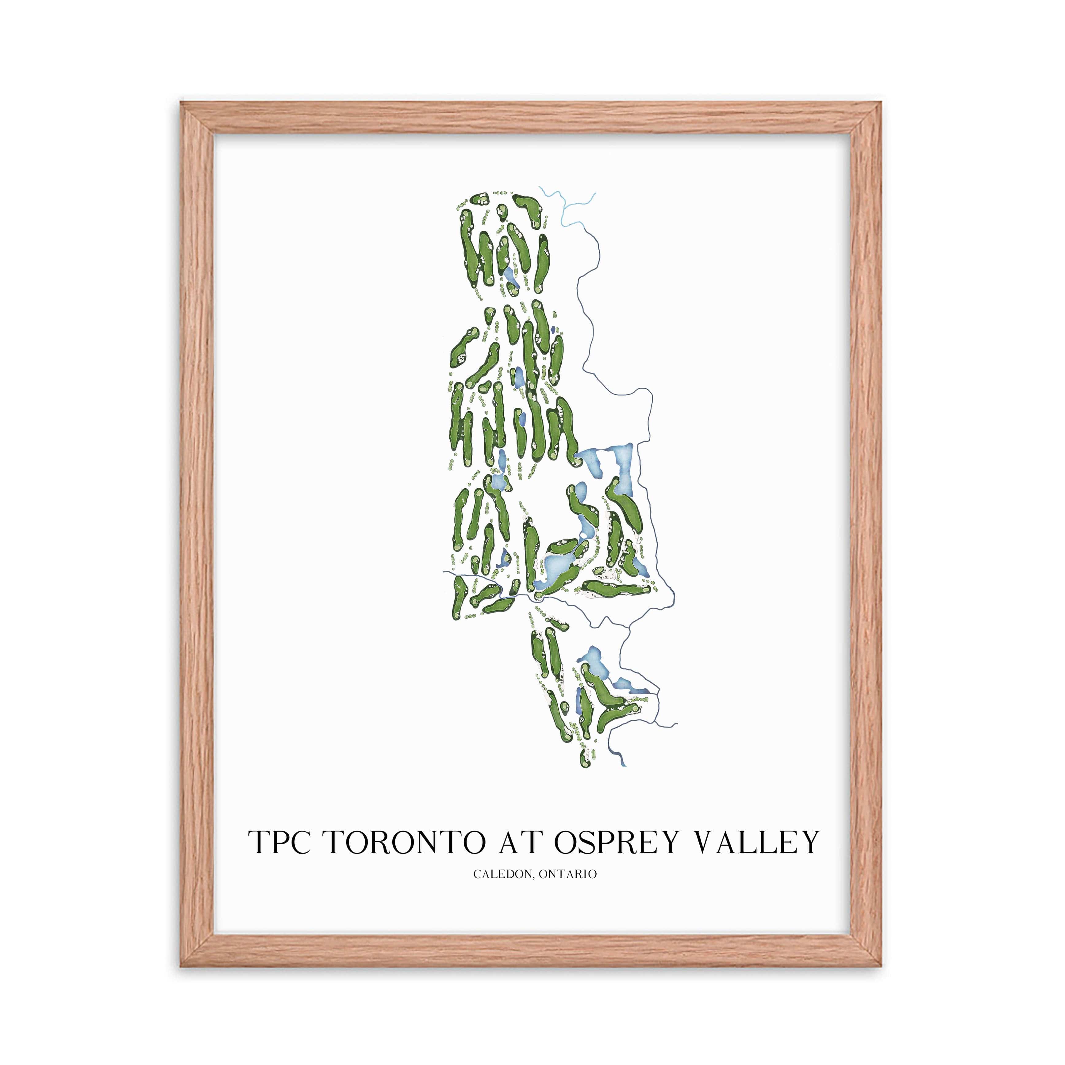 The 19th Hole Golf Shop - Golf Course Prints - TPC Toronto Golf Course Map Golf Map