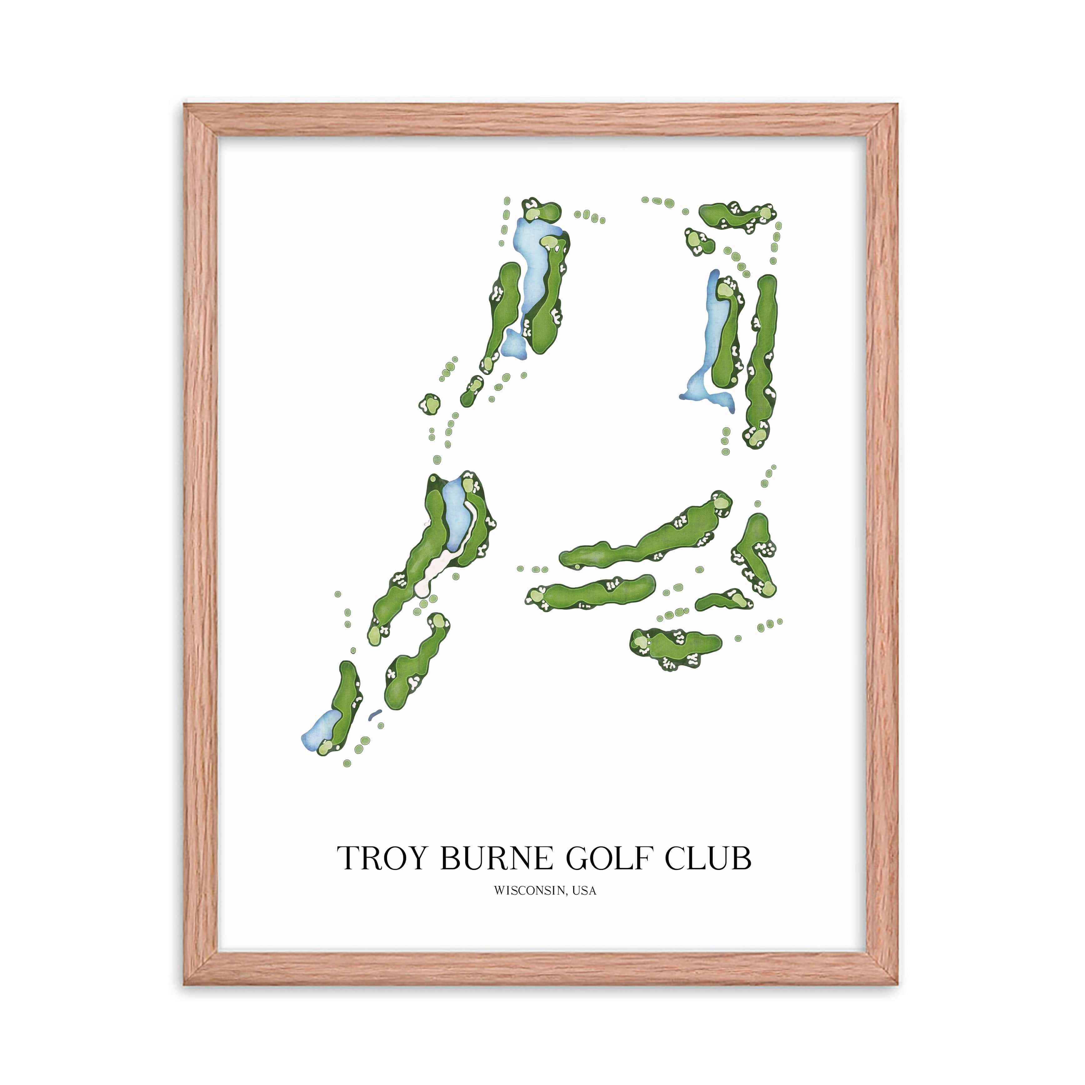 The 19th Hole Golf Shop - Golf Course Prints - Troy Burne Golf Course Map Golf Map