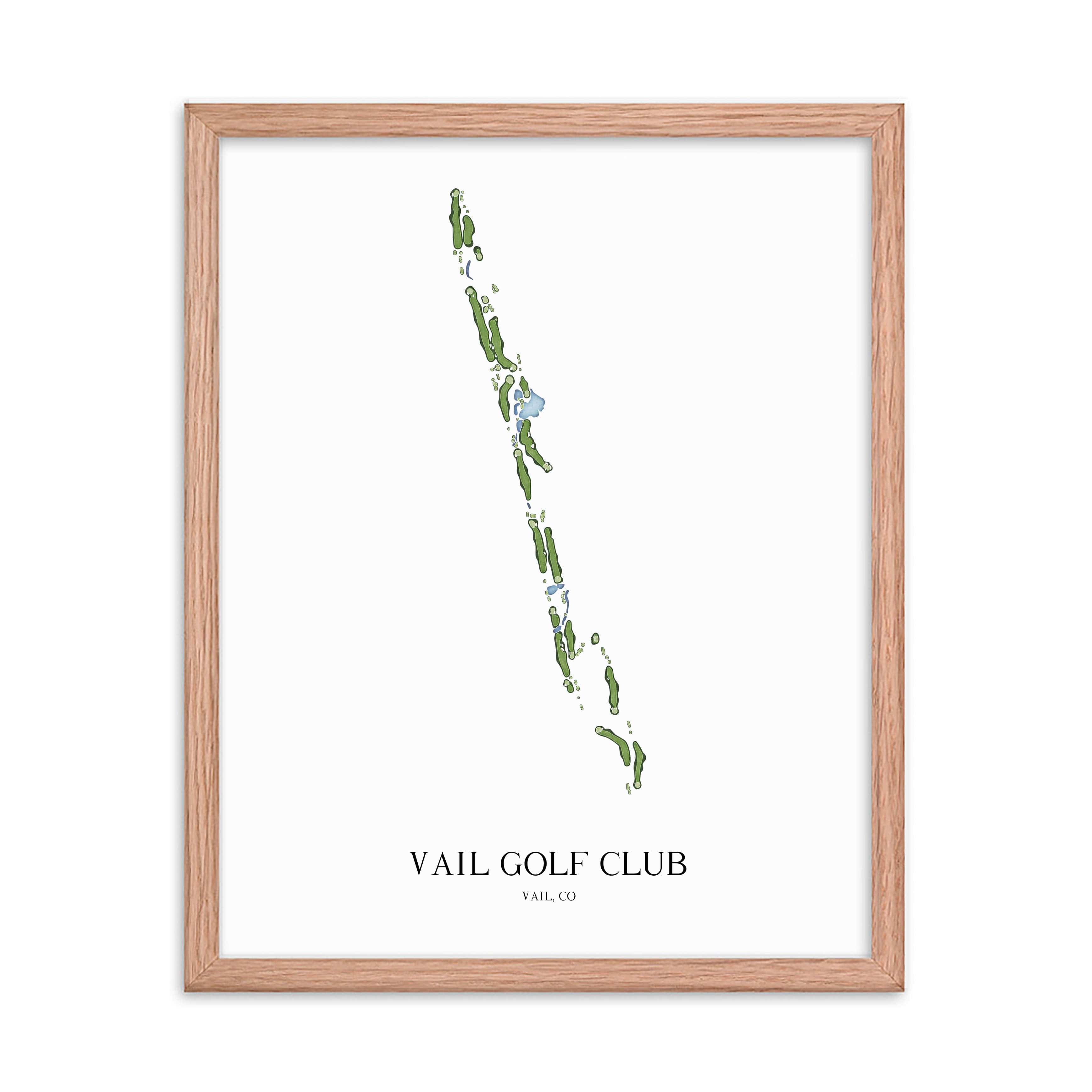 The 19th Hole Golf Shop - Golf Course Prints - Vail Golf Club Golf Course Map Golf Map