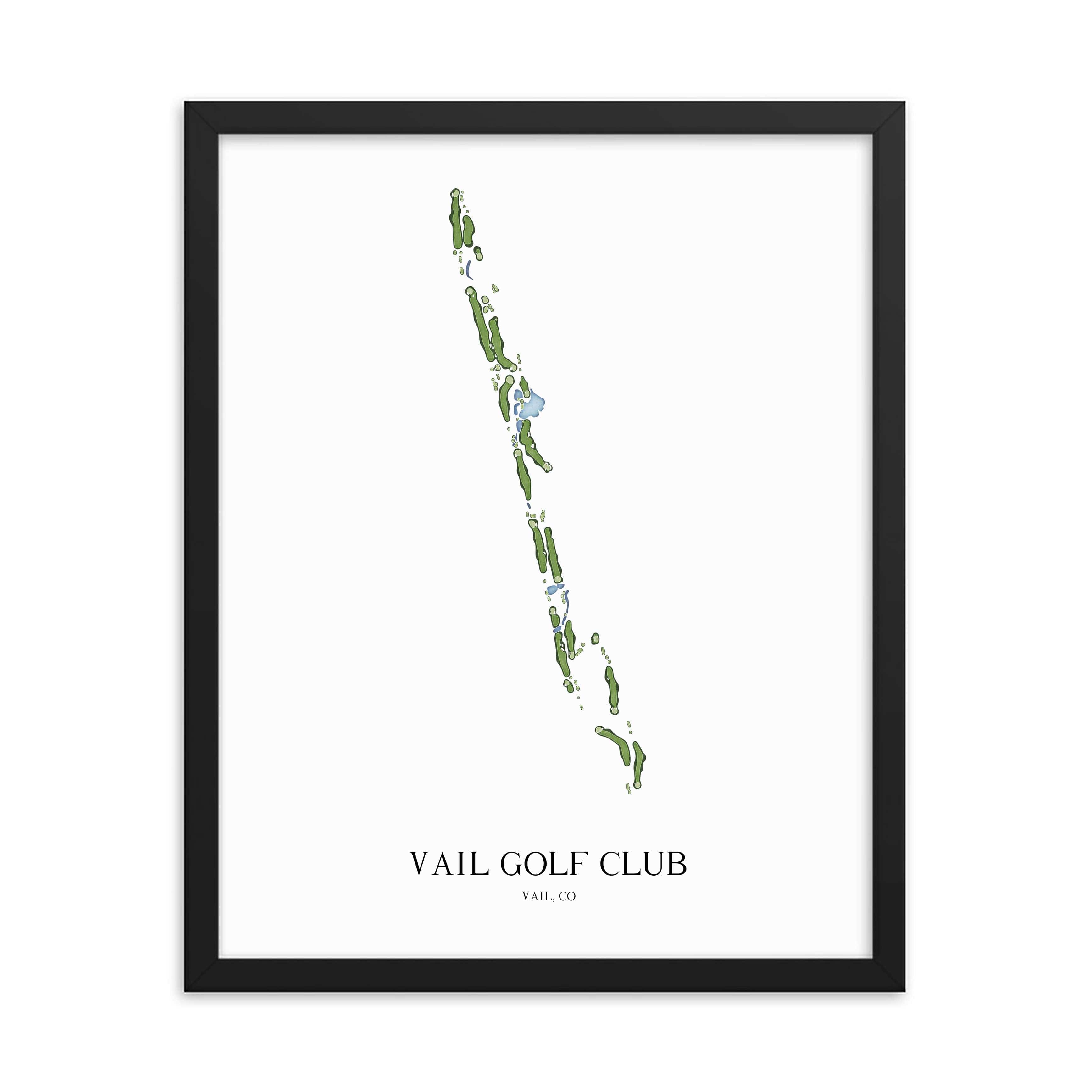 The 19th Hole Golf Shop - Golf Course Prints - Vail Golf Club Golf Course Map Golf Map