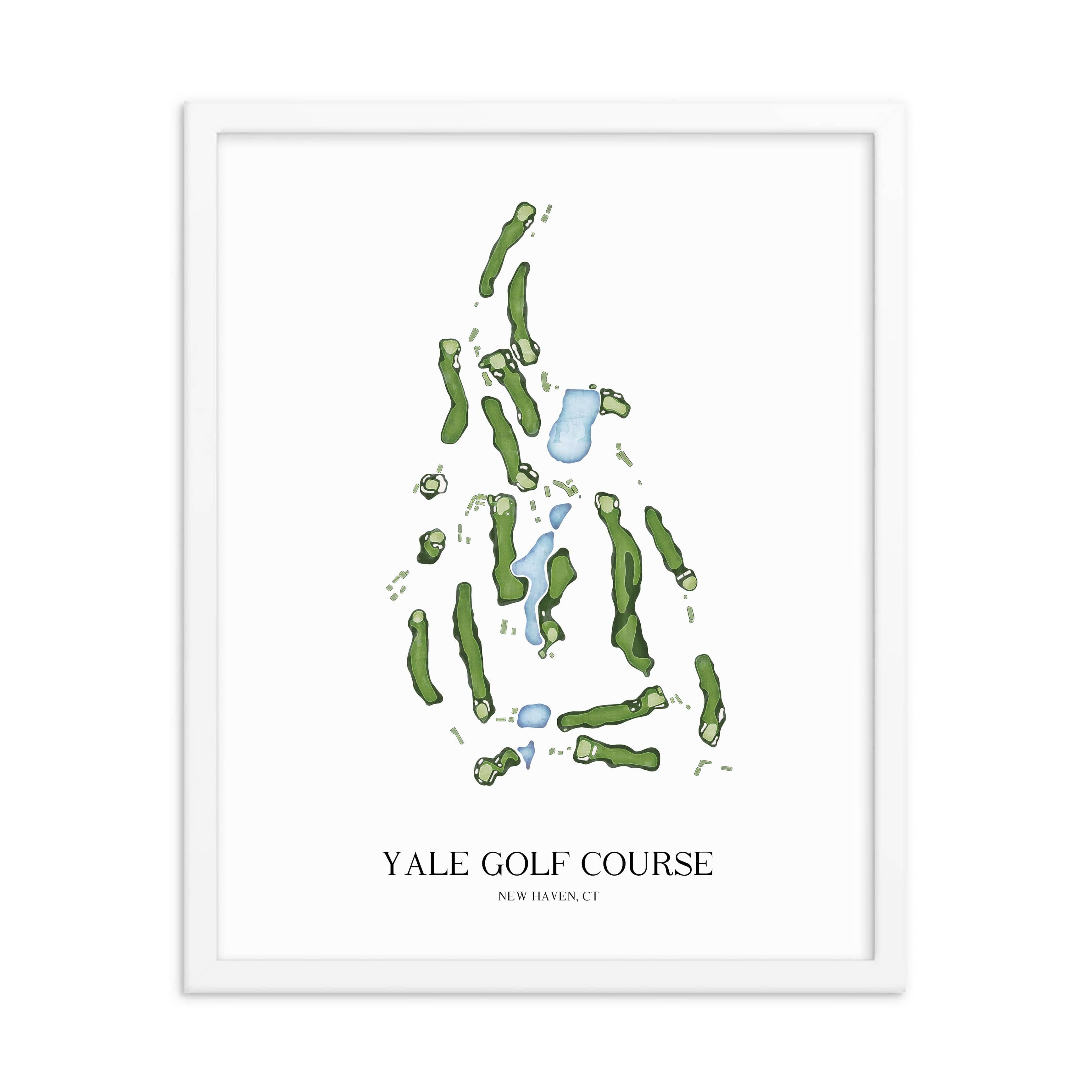 The 19th Hole Golf Shop - Golf Course Prints - Yale Golf Course Golf Course Map Golf Map