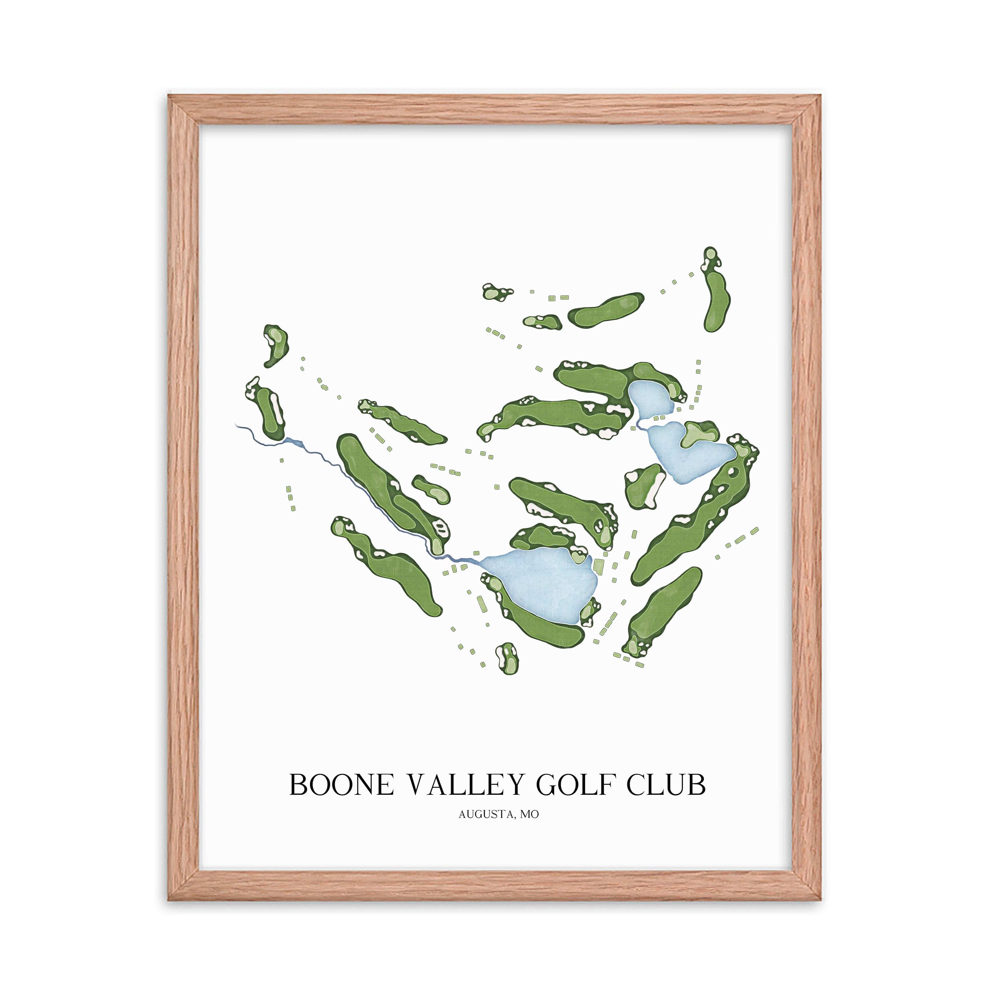 The 19th Hole Golf Shop - Golf Course Prints -  Boone Valley Golf Club Golf Course Map Golf Map