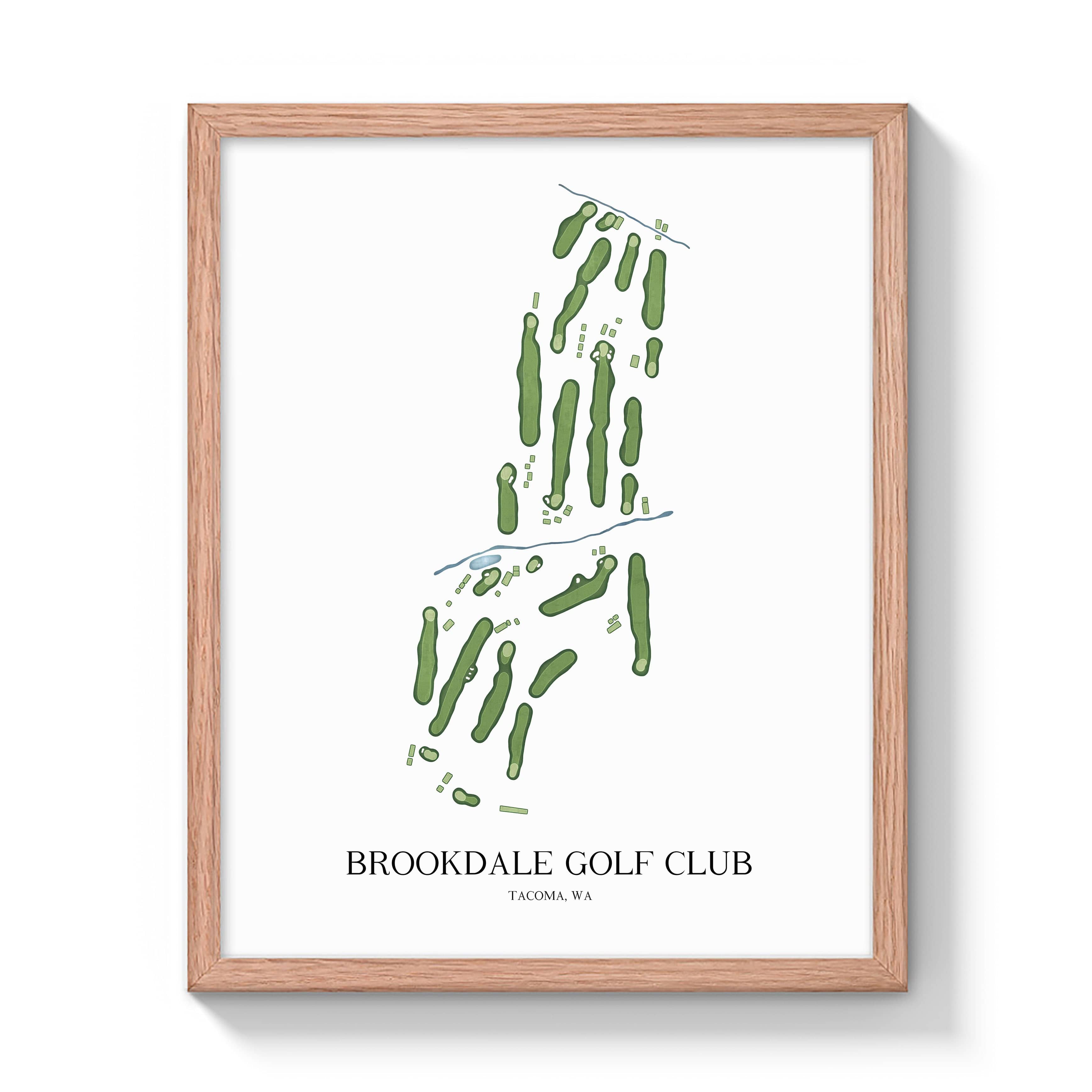 The 19th Hole Golf Shop - Golf Course Prints -  Brookdale Golf Club Golf Course Map Golf Map