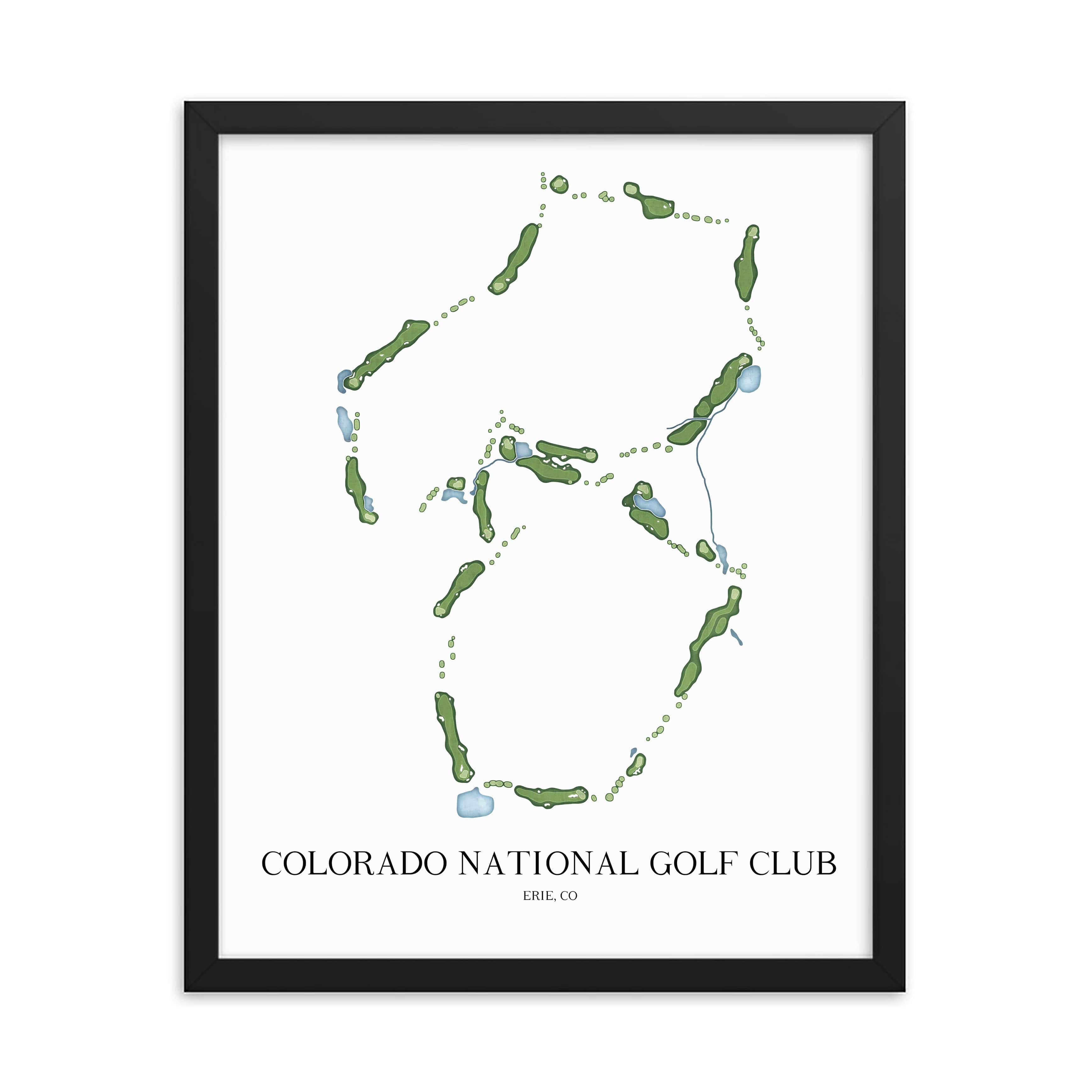 The 19th Hole Golf Shop - Golf Course Prints -  Colorado National Golf Club Golf Course Map