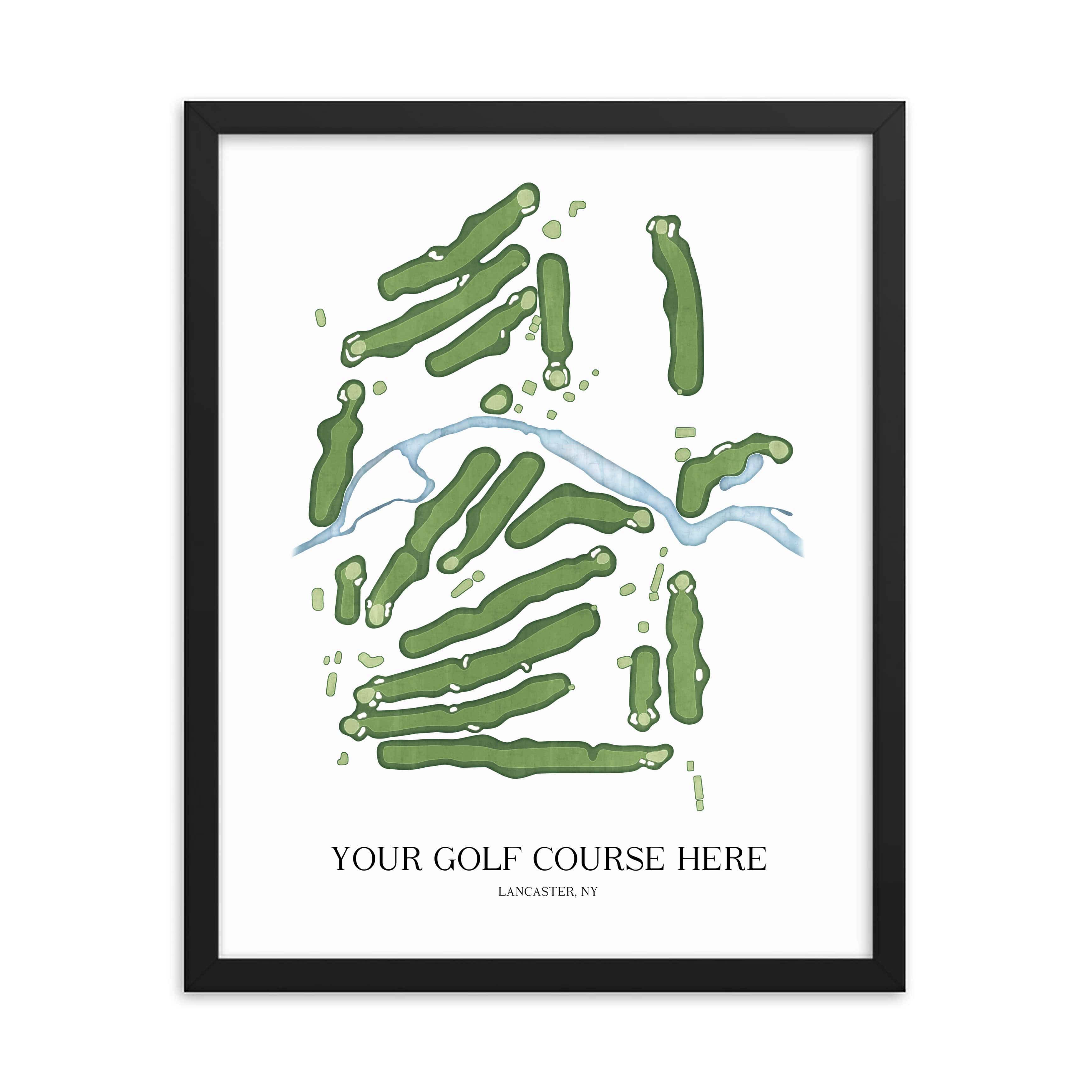 The 19th Hole Golf Shop - Golf Course Prints -  -Custom Course Request- Golf Course Map