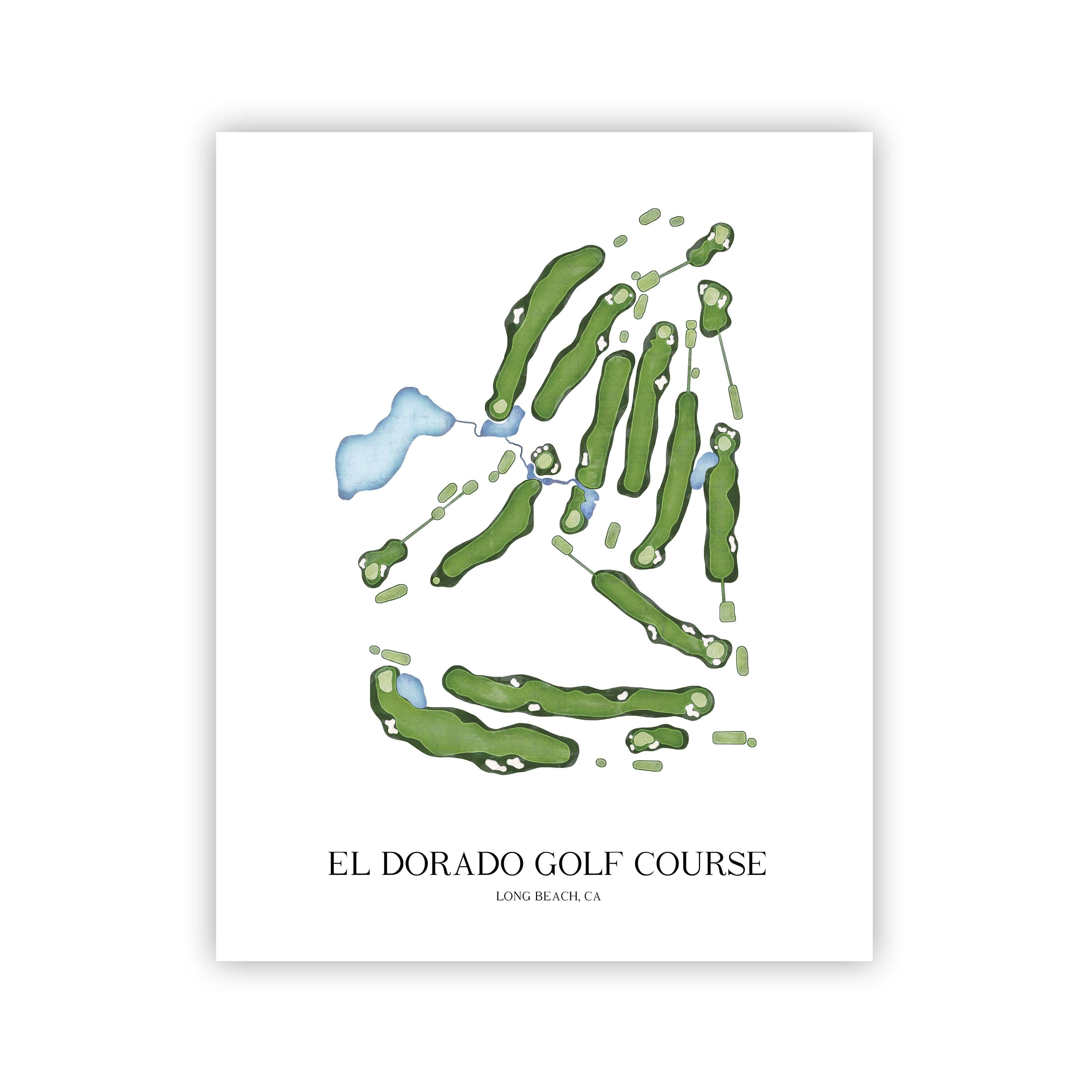 The 19th Hole Golf Shop - Golf Course Prints -  El Dorado Golf Course Golf Course Map