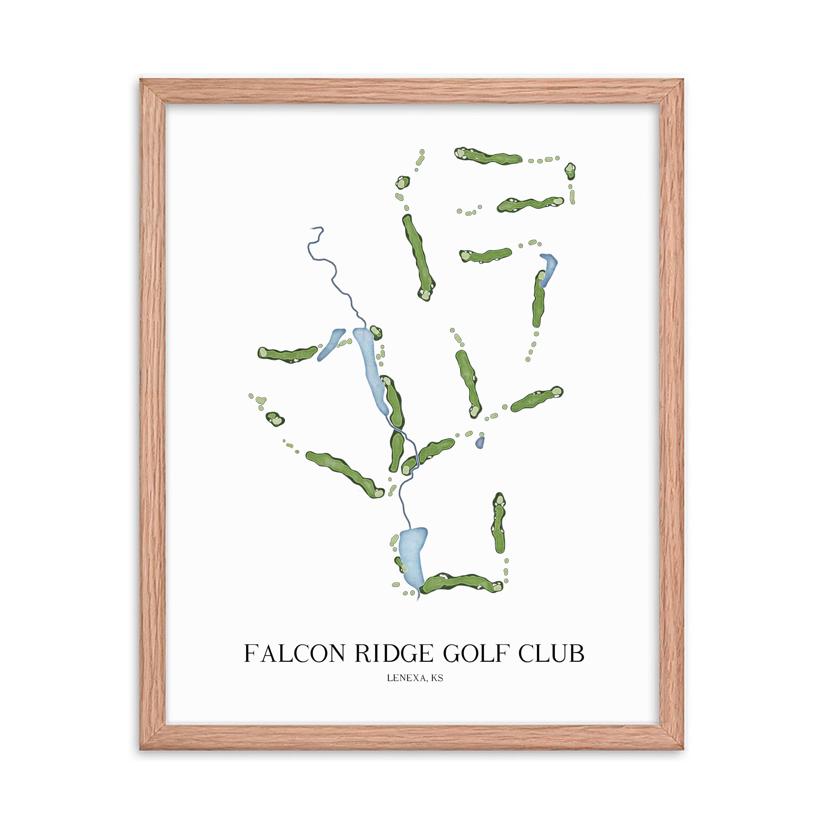 The 19th Hole Golf Shop - Golf Course Prints -  Falcon Ridge Golf Club Golf Course Map Golf Map