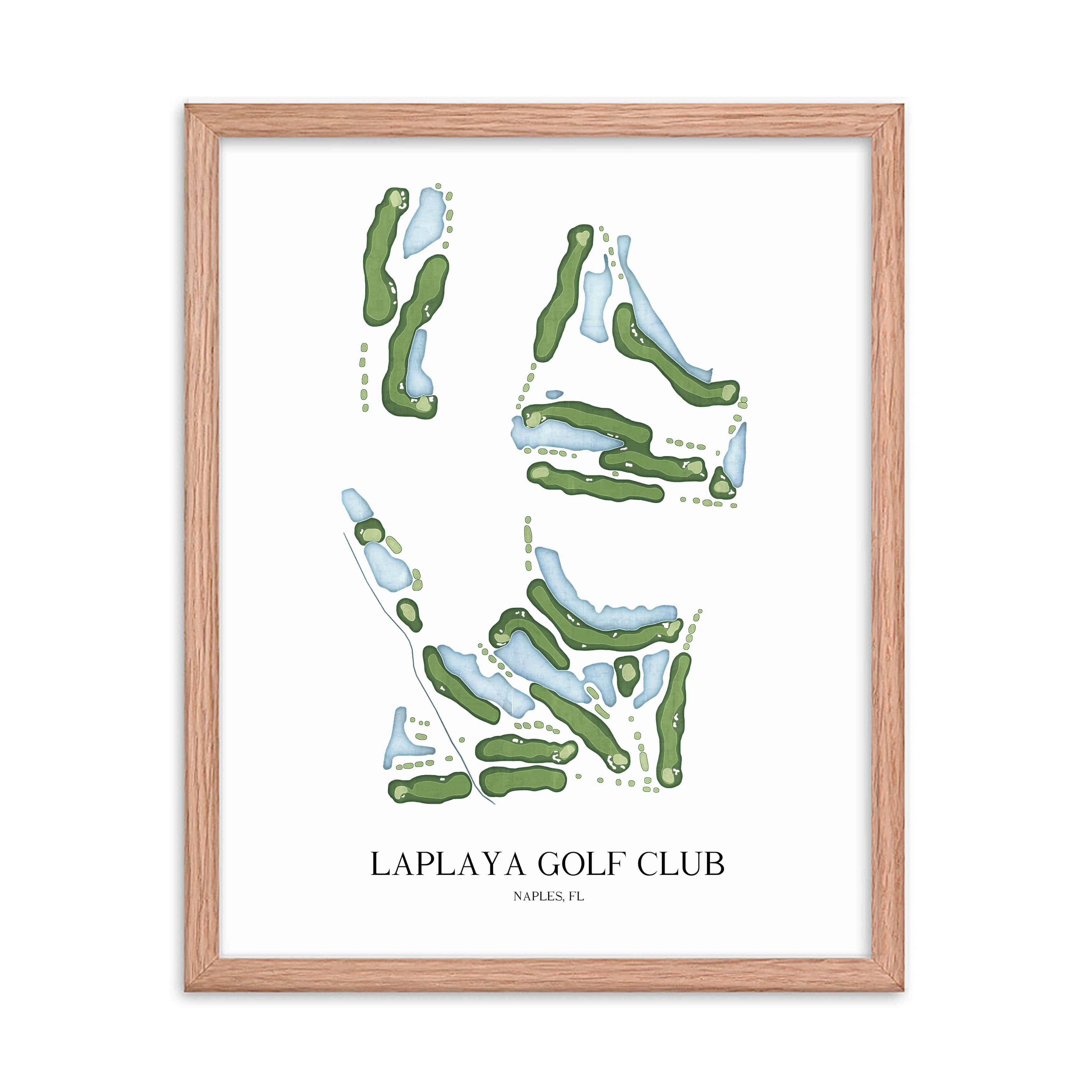 The 19th Hole Golf Shop - Golf Course Prints -  LaPlaya Golf Club Golf Course Map Golf Map