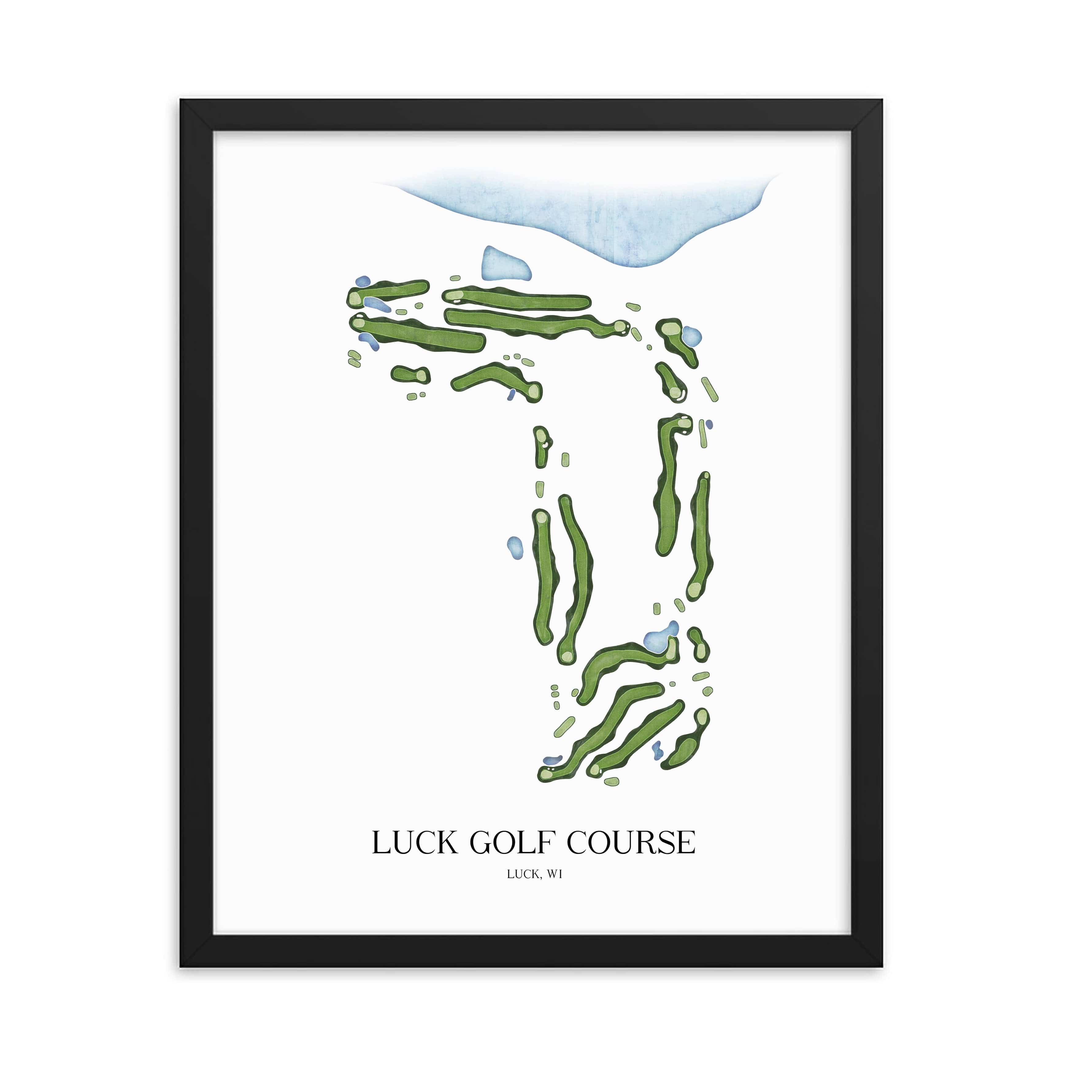 The 19th Hole Golf Shop - Golf Course Prints -  Luck Golf Course Golf Course Map Golf Map