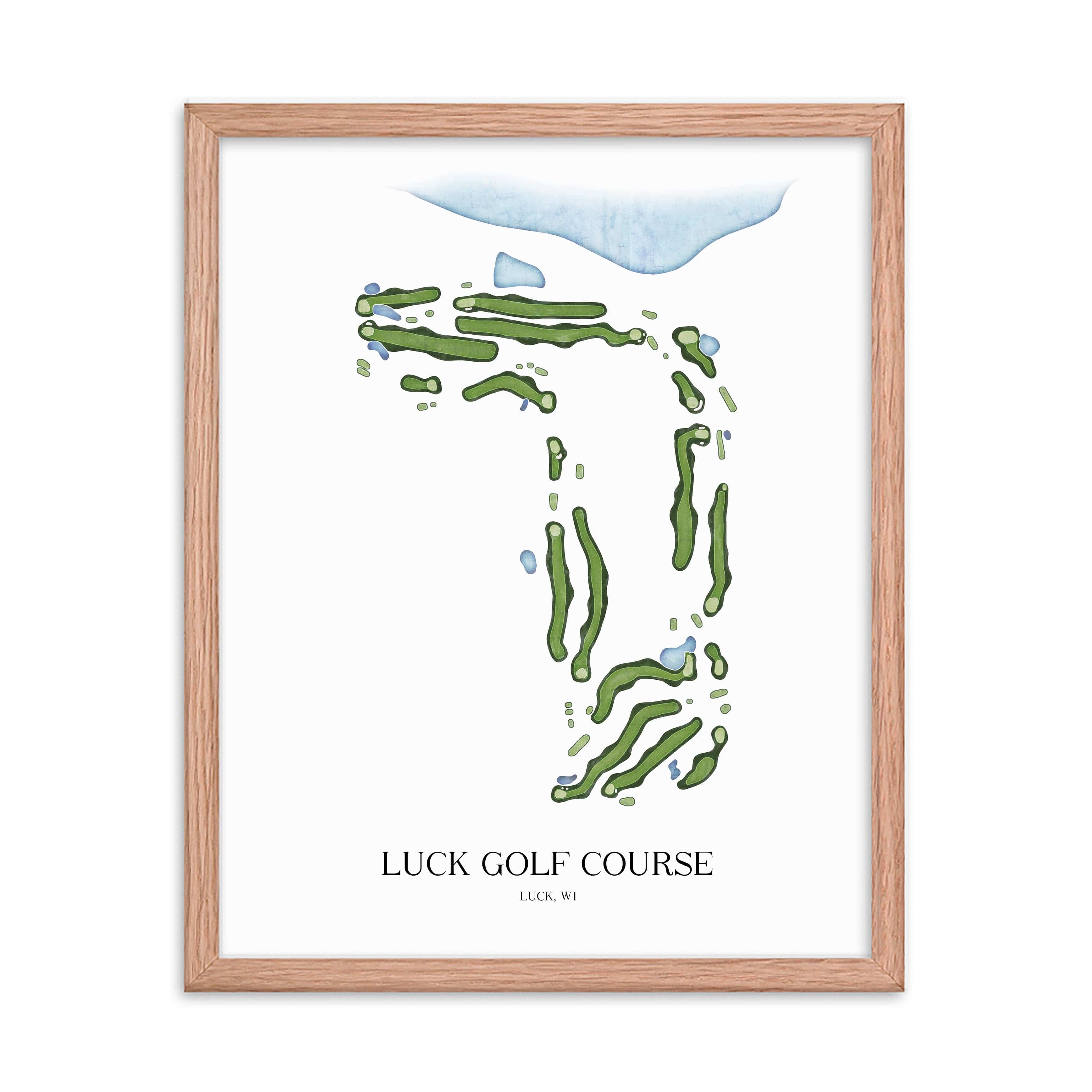 The 19th Hole Golf Shop - Golf Course Prints -  Luck Golf Course Golf Course Map Golf Map