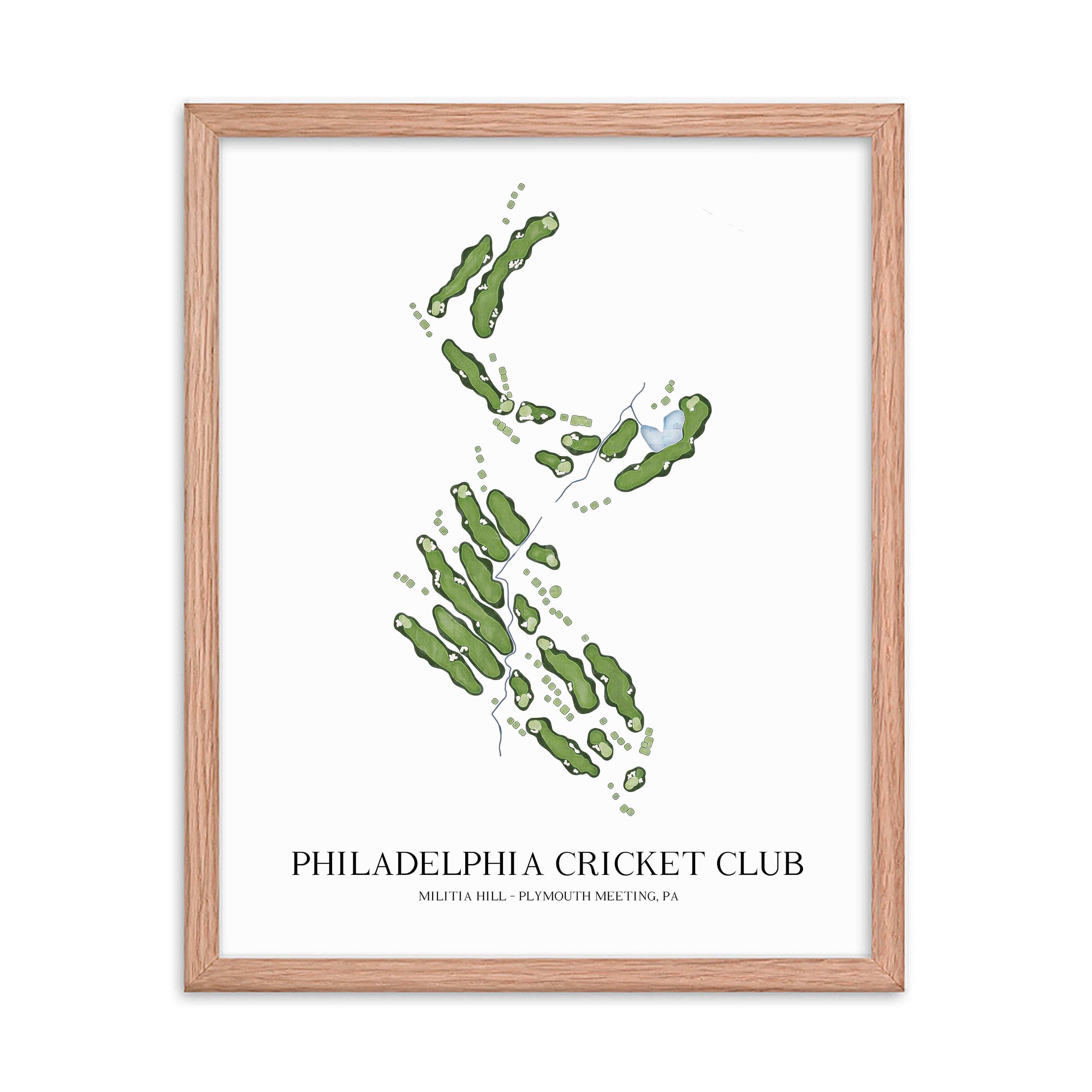 The 19th Hole Golf Shop - Golf Course Prints -  Militia Hill Golf Course Map Golf Map